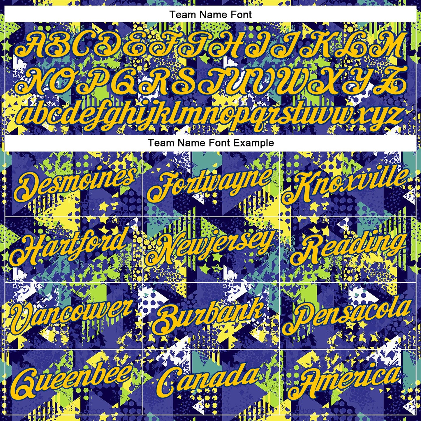 Custom Graffiti Pattern Royal-Gold 3D Creative Geometric Figures Triangle And Dots Performance T-Shirt view 3
