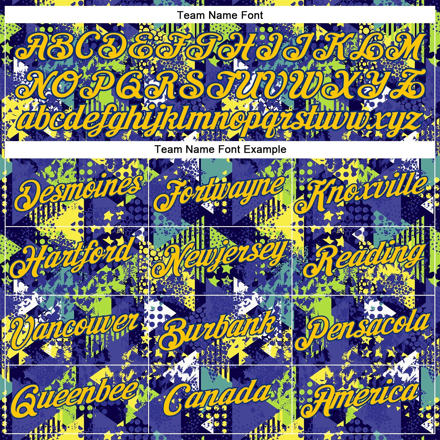 Custom Graffiti Pattern Royal-Gold 3D Creative Geometric Figures Triangle And Dots Performance T-Shirt view 3