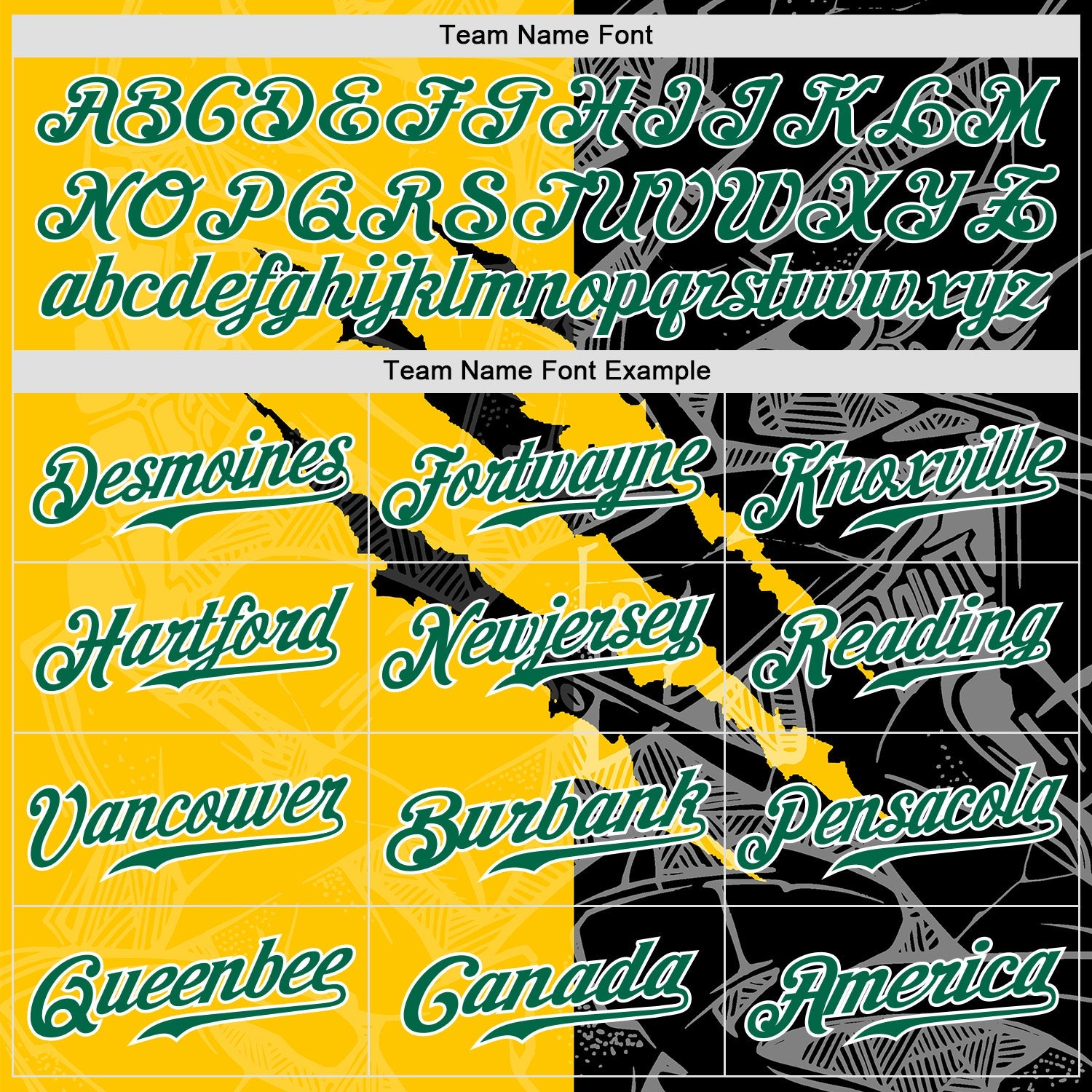 Custom Graffiti Pattern Kelly Green Yellow-Black 3D Scratch Authentic Baseball Jersey view 4