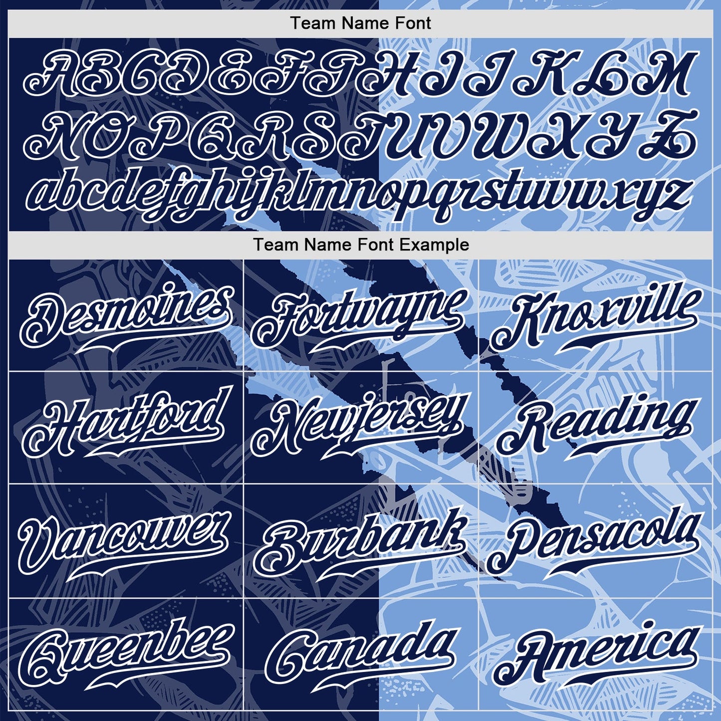 Custom Graffiti Pattern Navy-Light Blue 3D Scratch Authentic Baseball Jersey view 4