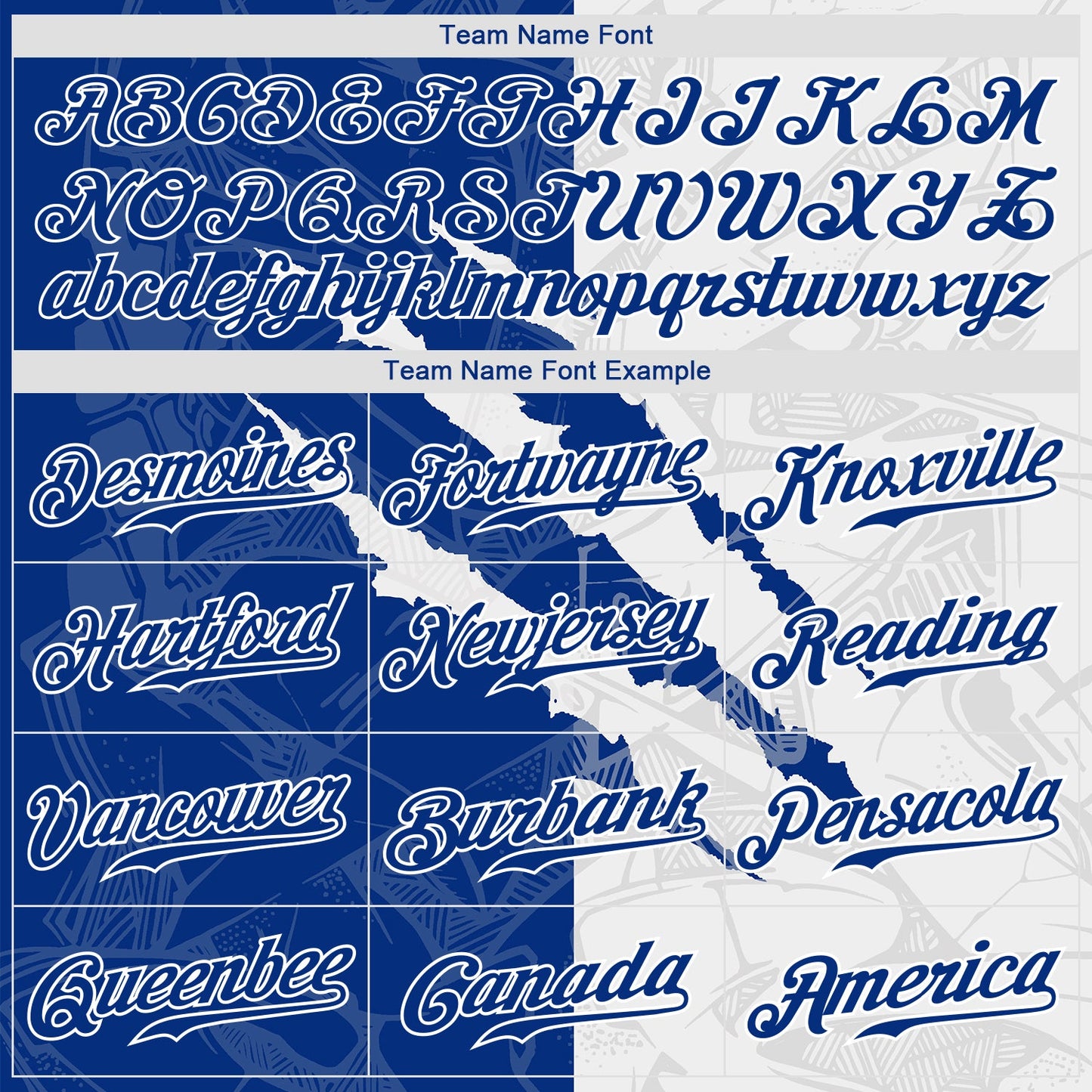 Custom Graffiti Pattern Royal-White 3D Scratch Authentic Baseball Jersey view 4