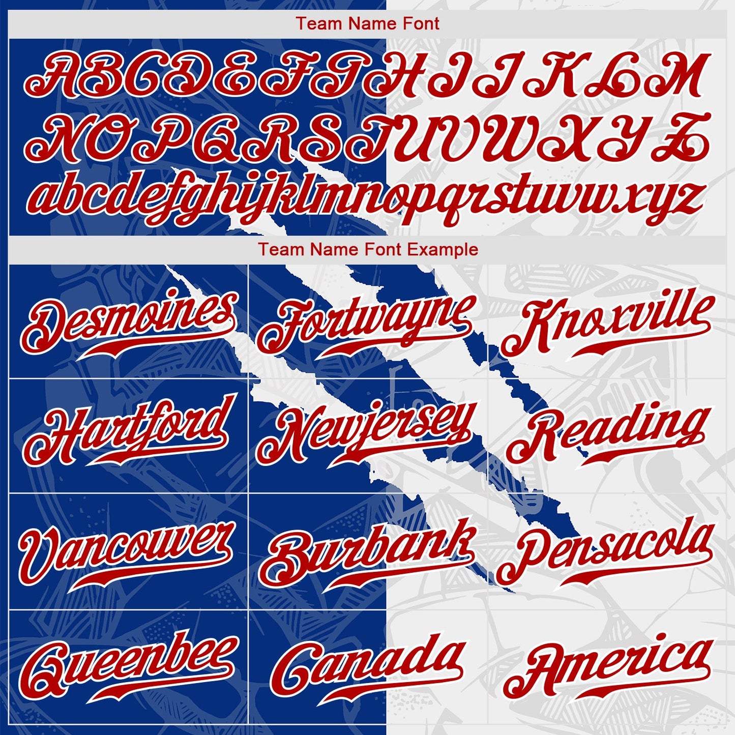 Custom Graffiti Pattern Red-Royal 3D Scratch Authentic Baseball Jersey view 4