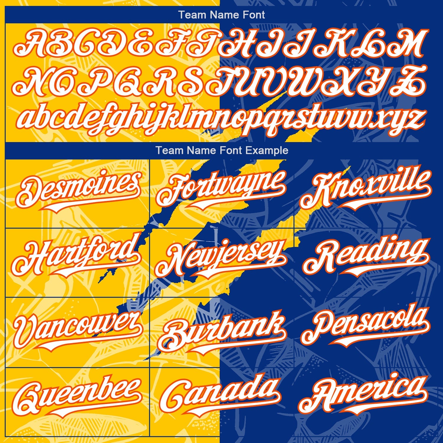Custom Graffiti Pattern White Royal Yellow-Orange 3D Scratch Authentic Baseball Jersey view 4
