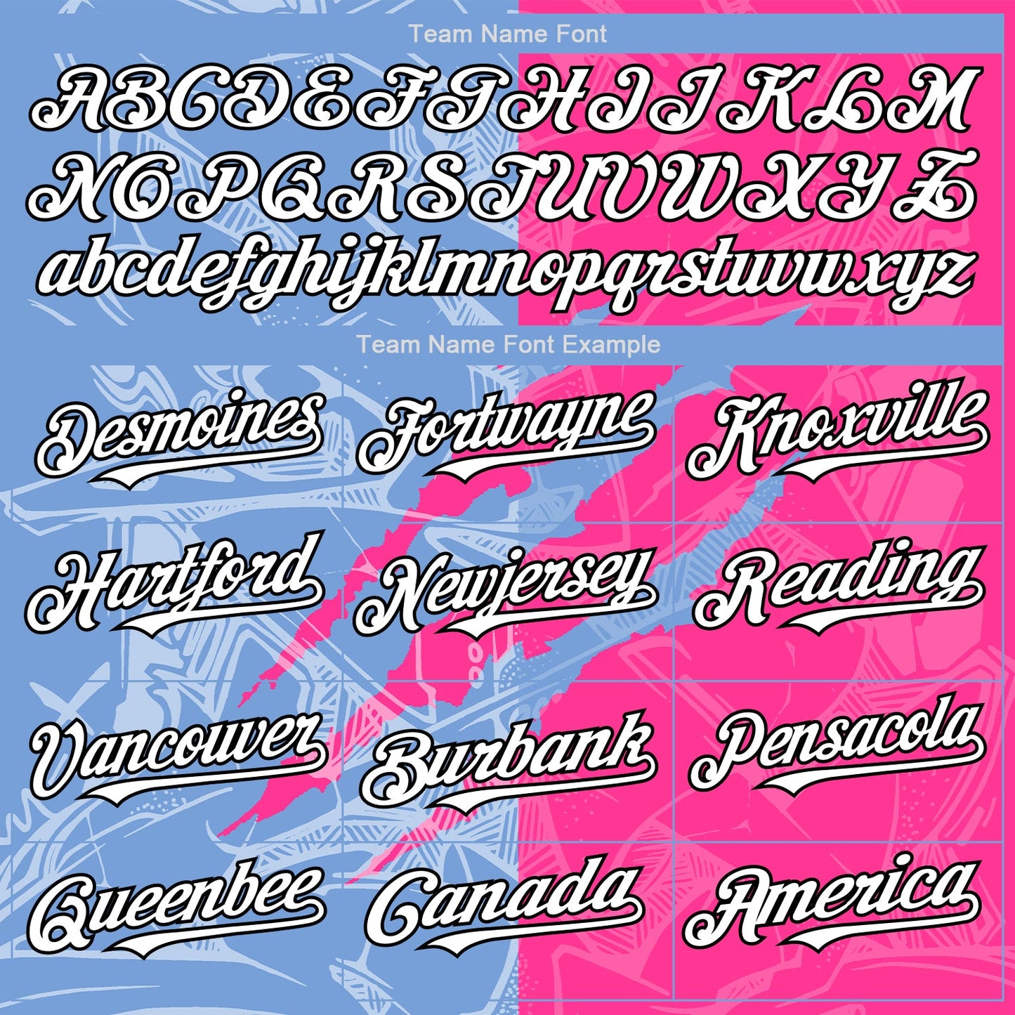 Custom Graffiti Pattern White Pink Light Blue-Black 3D Scratch Authentic Baseball Jersey view 4
