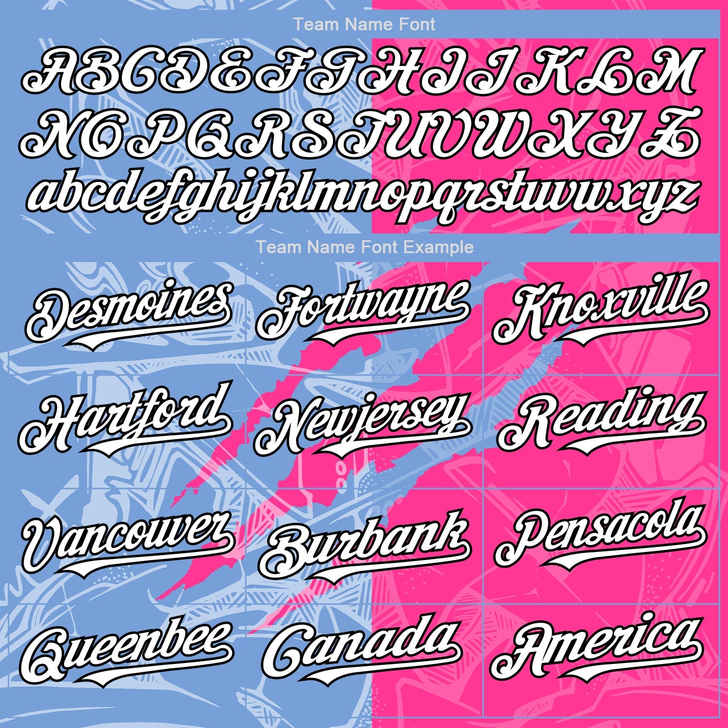 Custom Graffiti Pattern White Pink Light Blue-Black 3D Scratch Authentic Baseball Jersey view 4