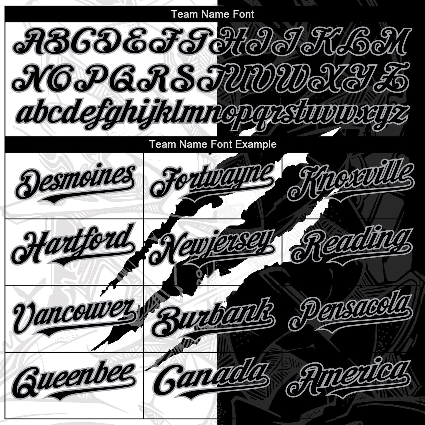 Custom Graffiti Pattern Black-Gray 3D Scratch Authentic Baseball Jersey view 4