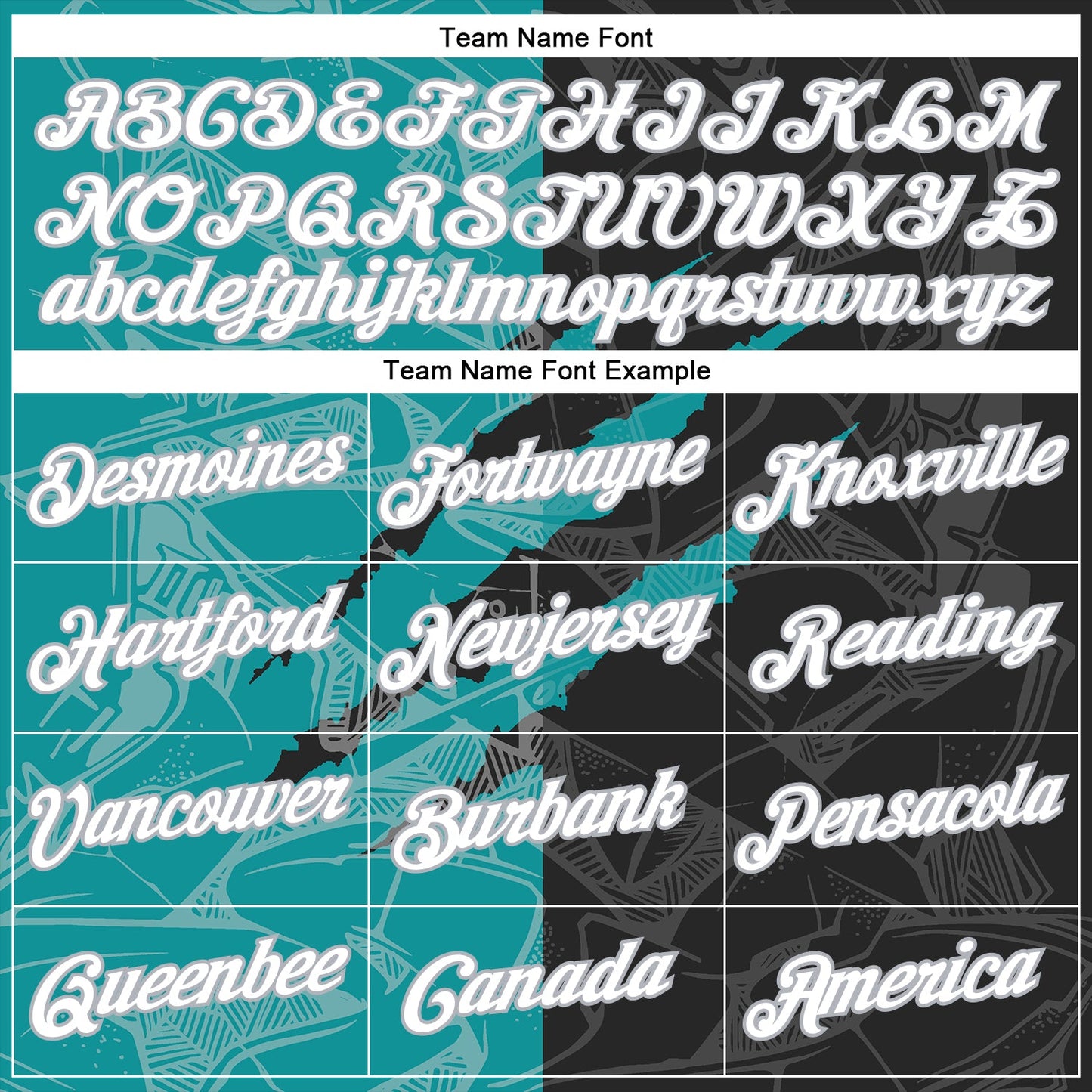 Custom Graffiti Pattern Black Teal-Gray Scratch 3D Performance T-Shirt view 3