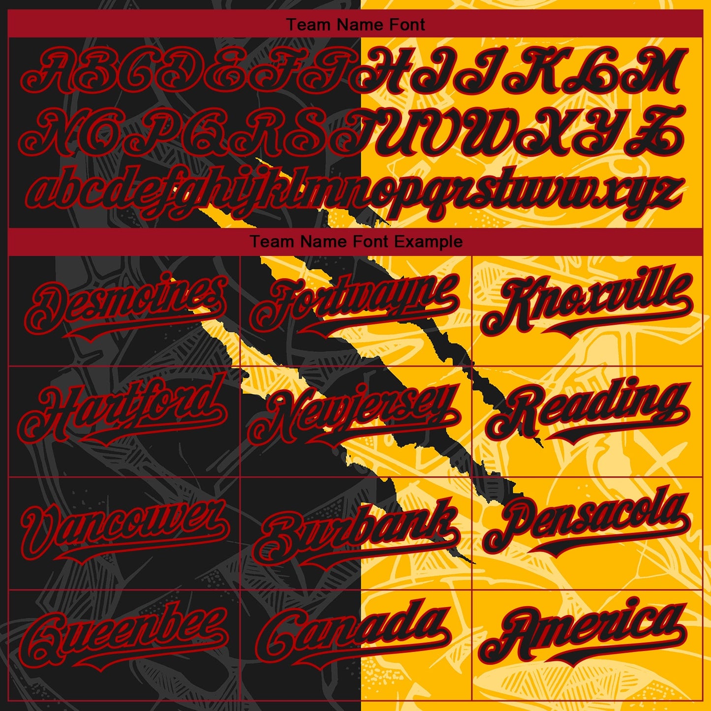 Custom Stitched Graffiti Pattern Black Gold-Red 3D Scratch Sports Pullover Sweatshirt Hoodie view 3