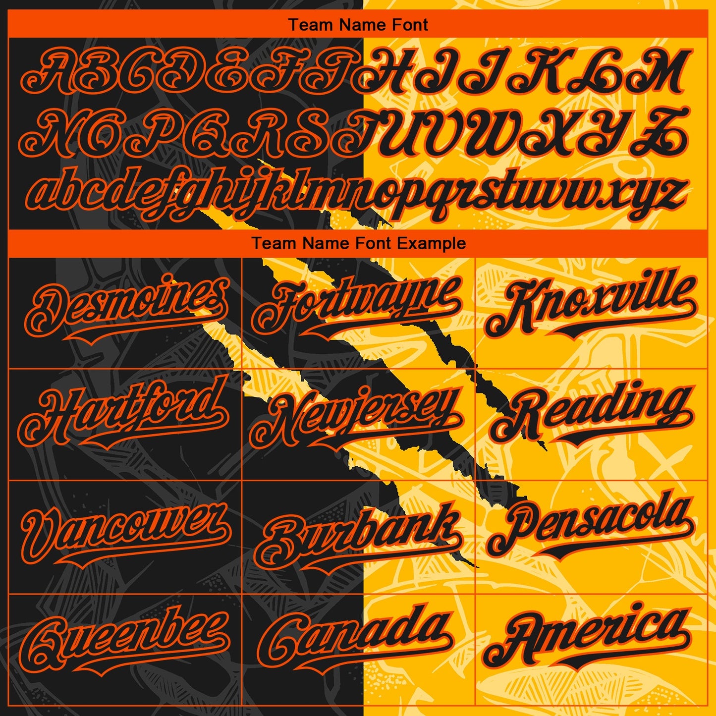 Custom Stitched Graffiti Pattern Black Gold-Orange 3D Scratch Sports Pullover Sweatshirt Hoodie view 3