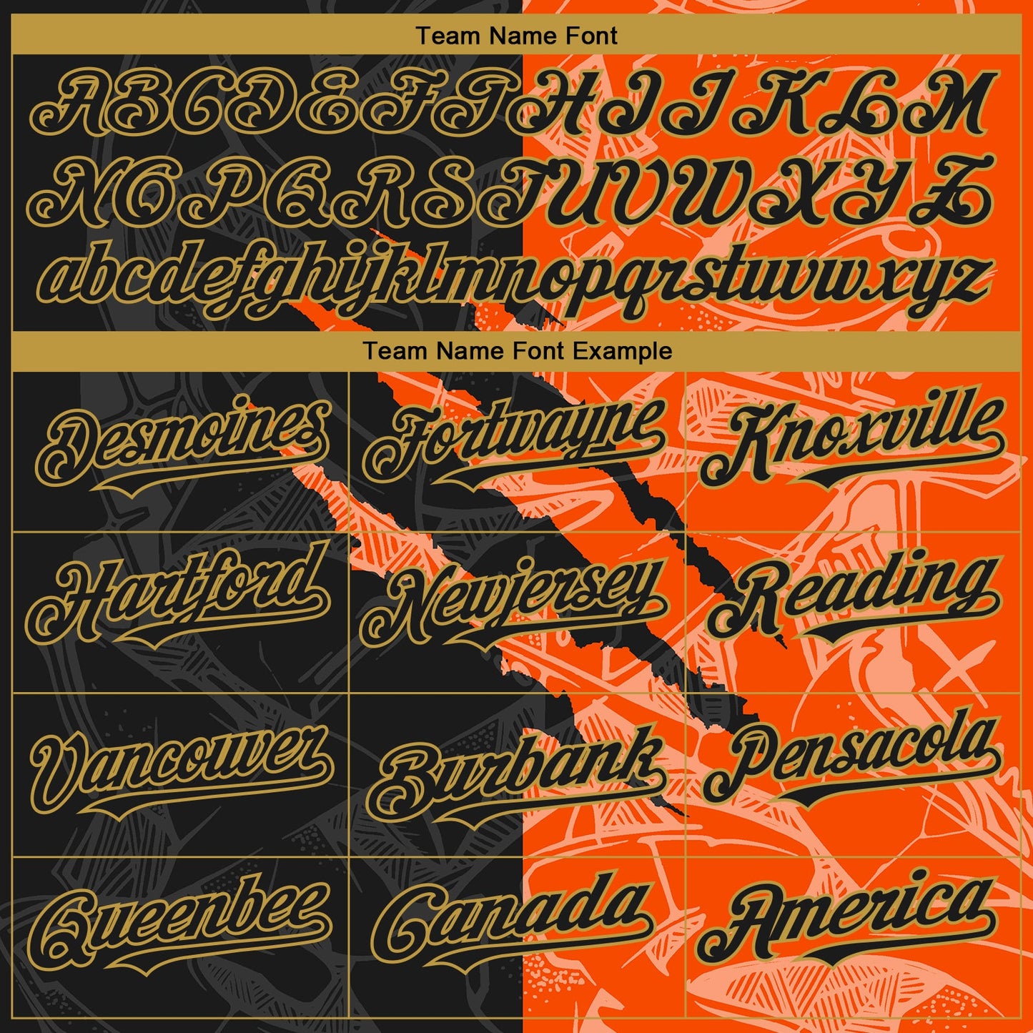 Custom Stitched Graffiti Pattern Black Orange-Old Gold 3D Scratch Sports Pullover Sweatshirt Hoodie view 3