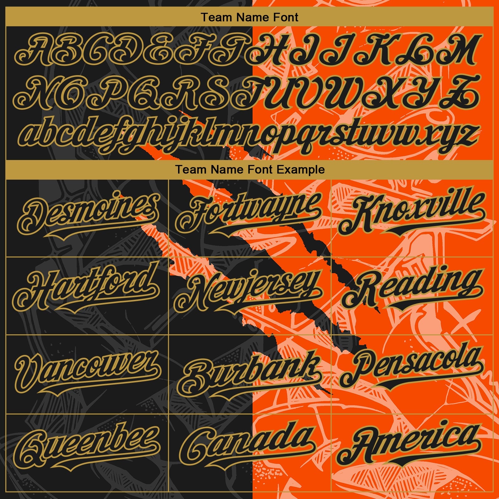 Custom Stitched Graffiti Pattern Black Orange-Old Gold 3D Scratch Sports Pullover Sweatshirt Hoodie view 3