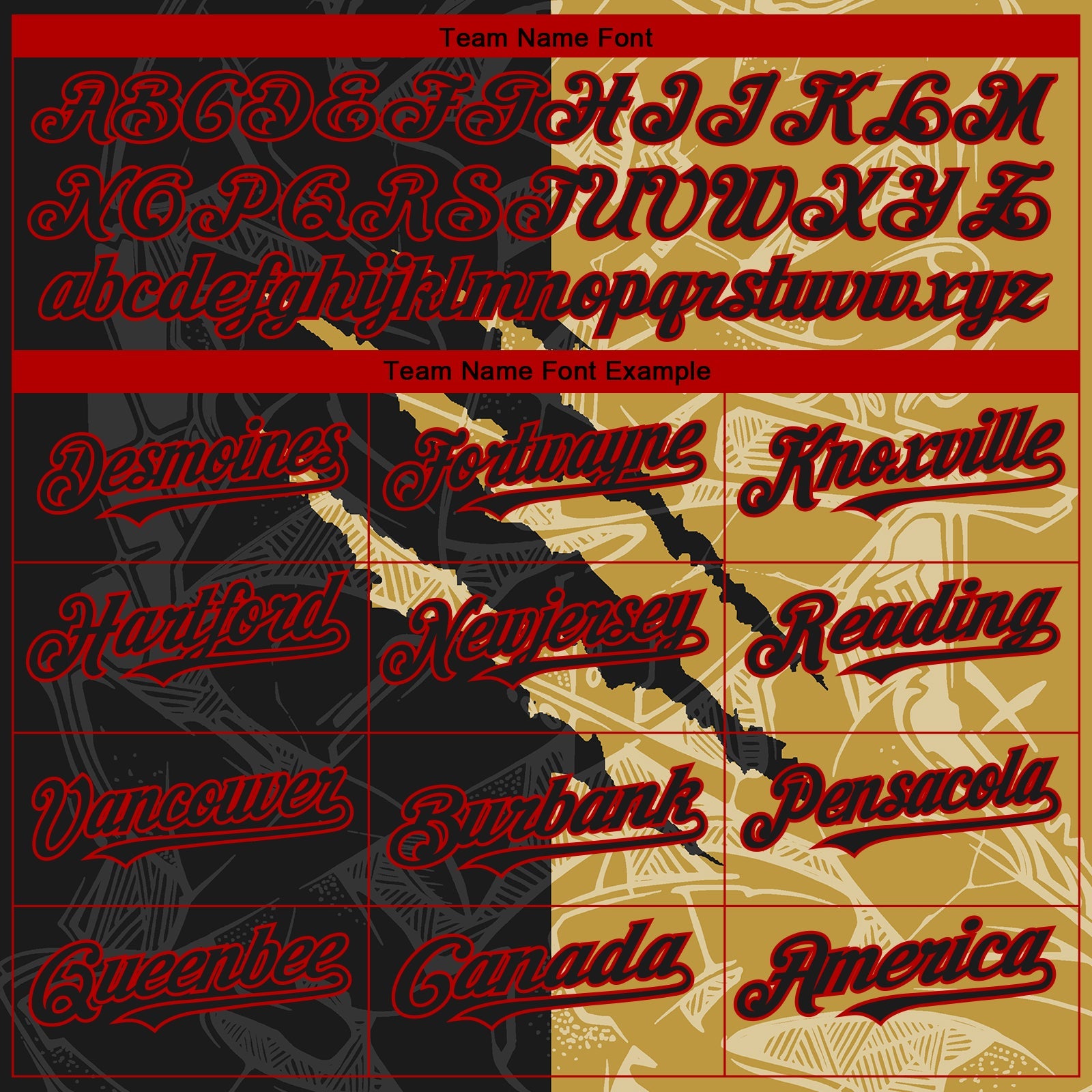 Custom Stitched Graffiti Pattern Black Old Gold-Red 3D Scratch Sports Pullover Sweatshirt Hoodie view 3