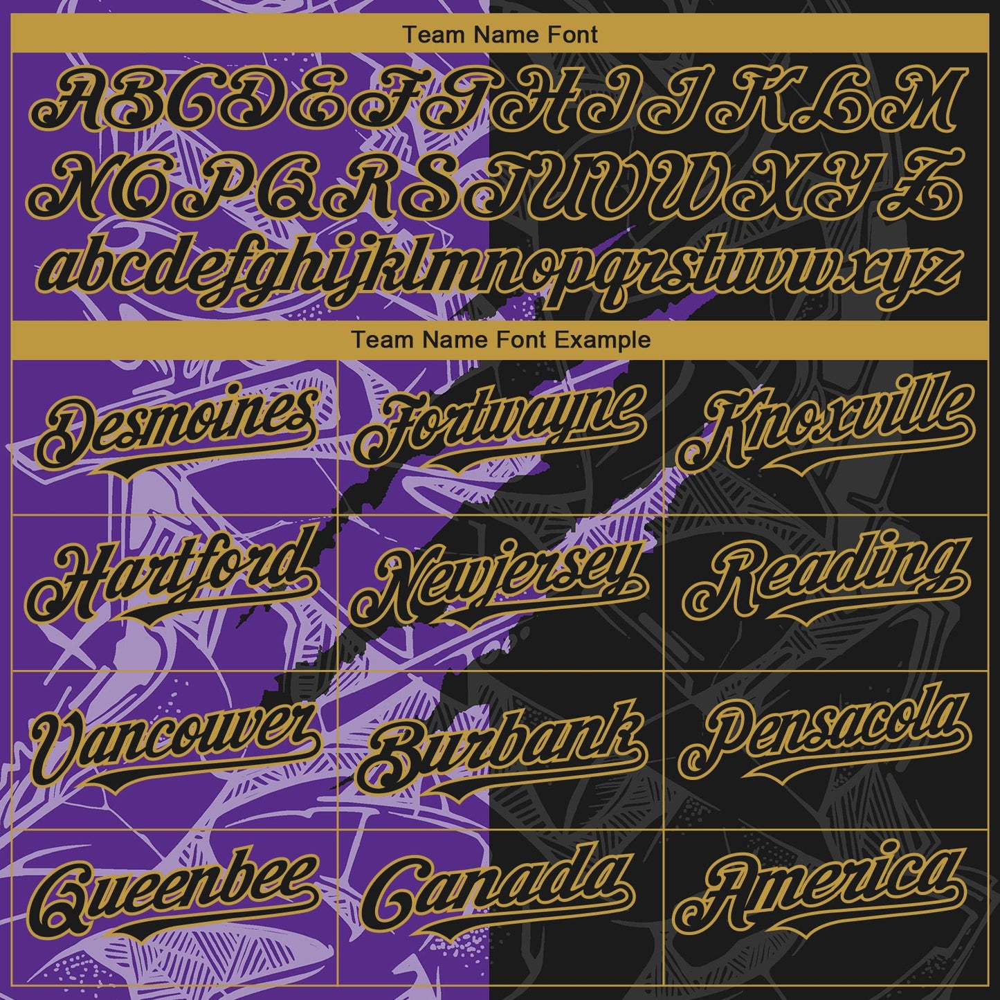 Custom Stitched Graffiti Pattern Black Purple-Old Gold 3D Scratch Sports Pullover Sweatshirt Hoodie view 3