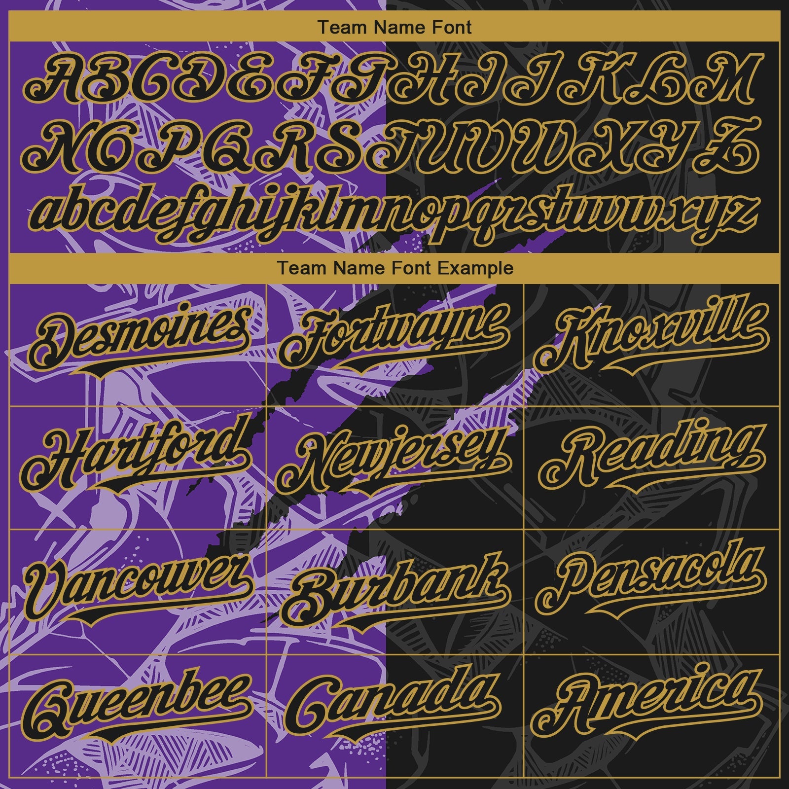 Custom Stitched Graffiti Pattern Black Purple-Old Gold 3D Scratch Sports Pullover Sweatshirt Hoodie view 3