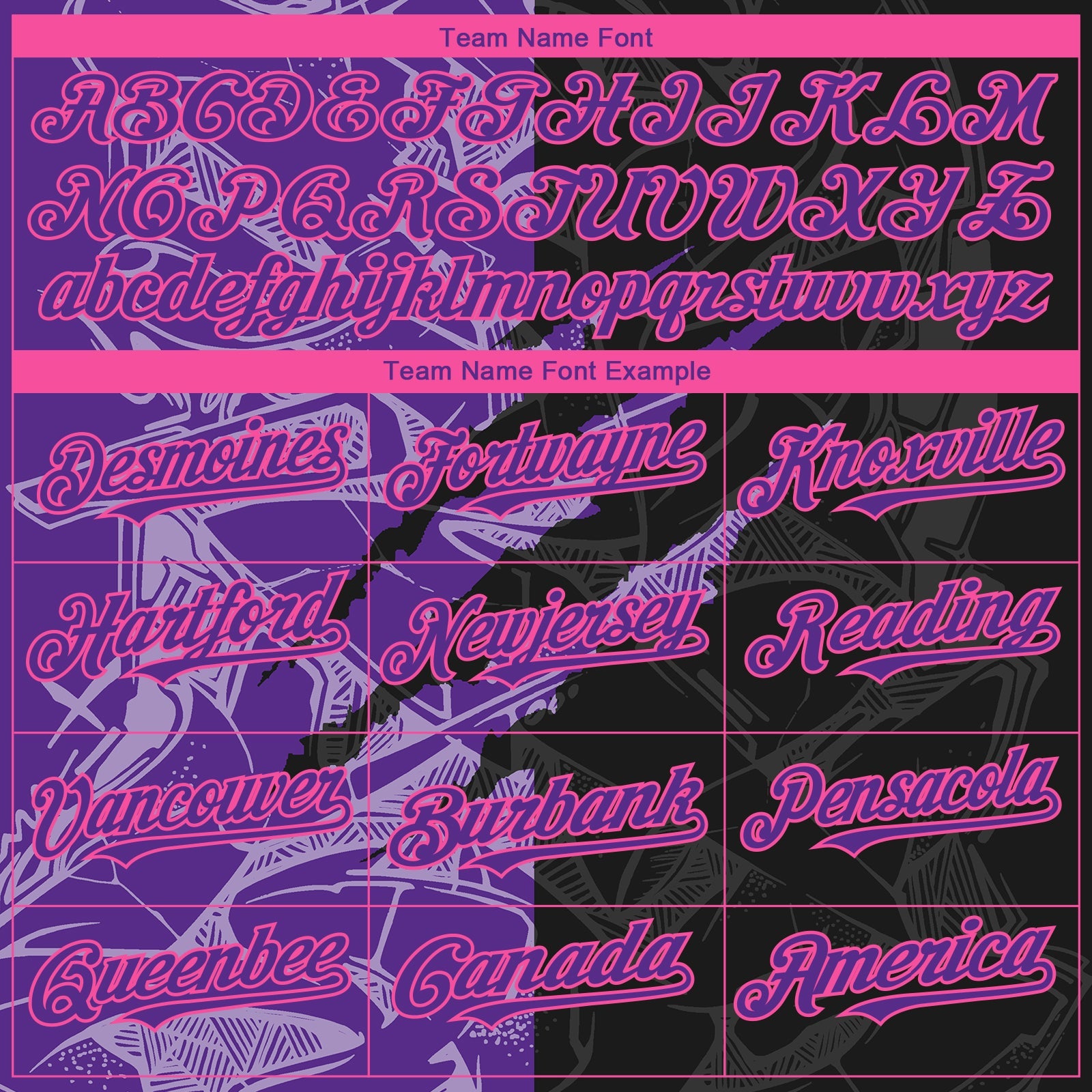 Custom Stitched Graffiti Pattern Black Purple-Pink 3D Scratch Sports Pullover Sweatshirt Hoodie view 3