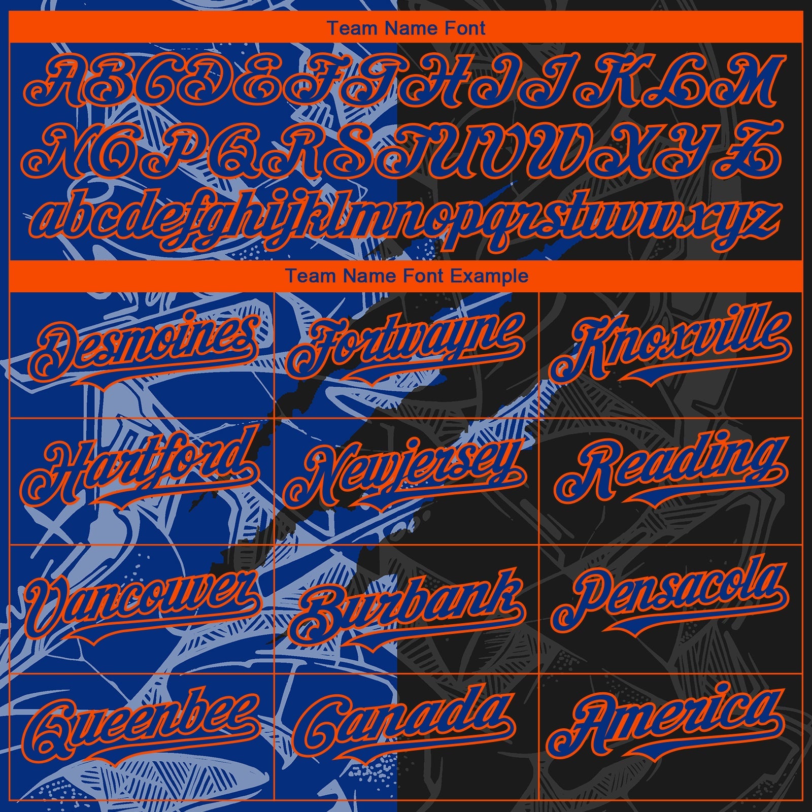 Custom Stitched Graffiti Pattern Black Royal-Orange 3D Scratch Sports Pullover Sweatshirt Hoodie view 3