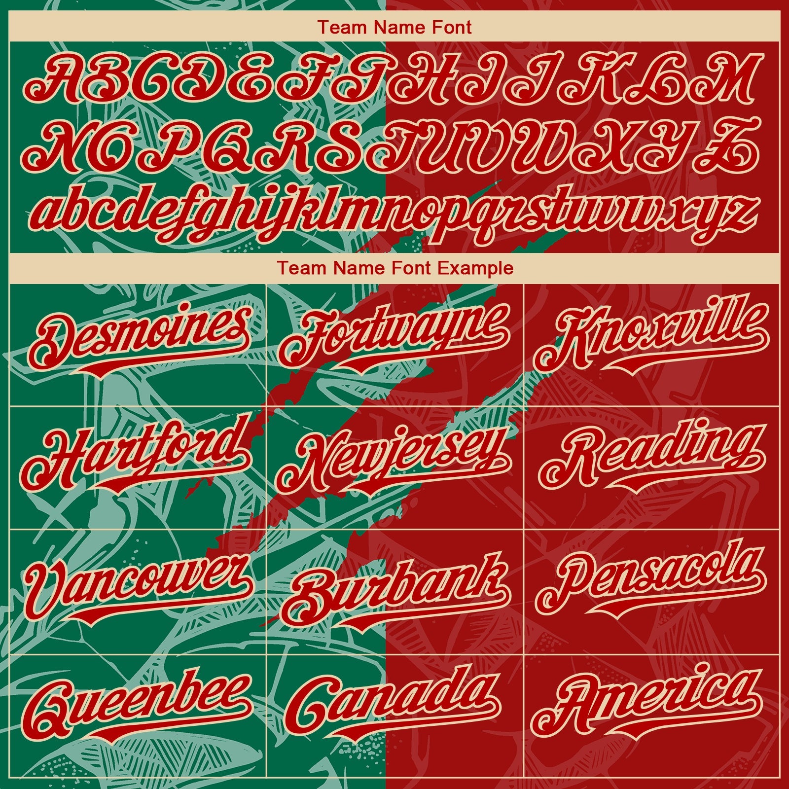 Custom Stitched Graffiti Pattern Red Kelly Green-City Cream 3D Scratch Sports Pullover Sweatshirt Hoodie view 3
