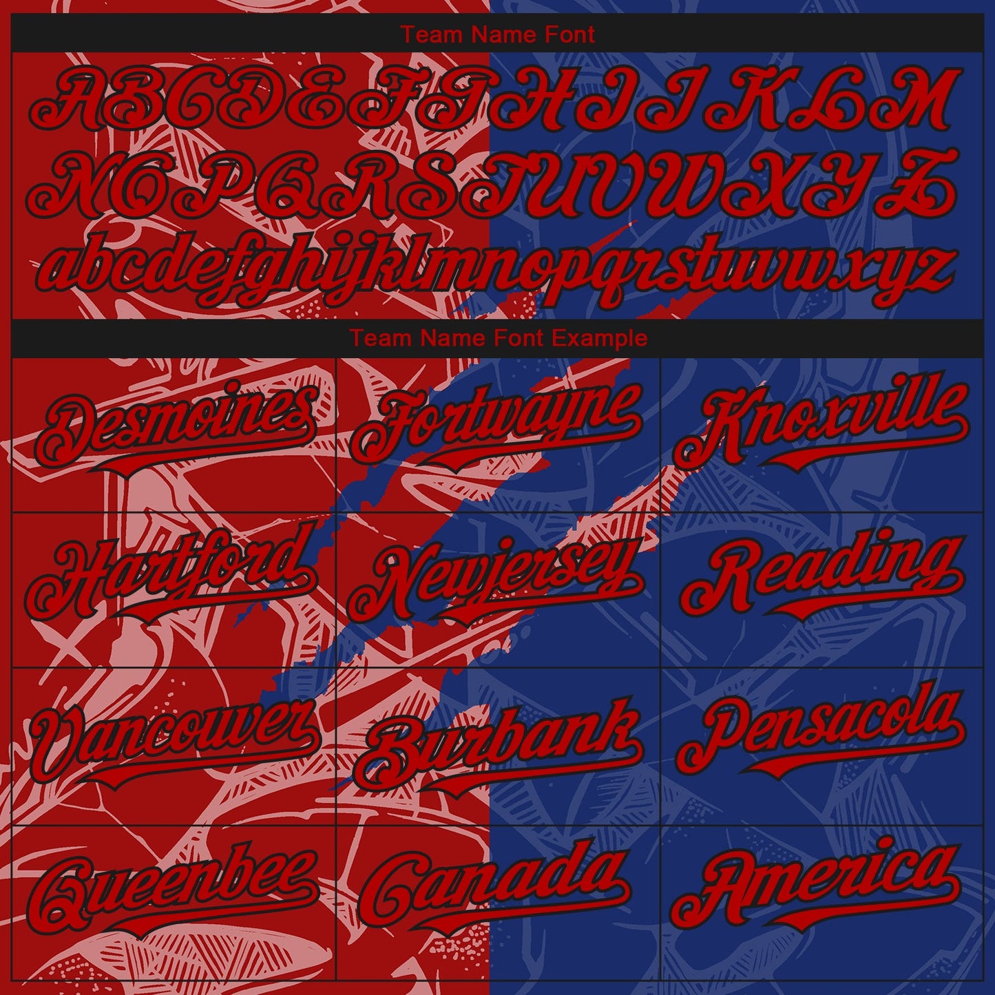 Custom Stitched Graffiti Pattern Red Royal-Black 3D Scratch Sports Pullover Sweatshirt Hoodie view 3
