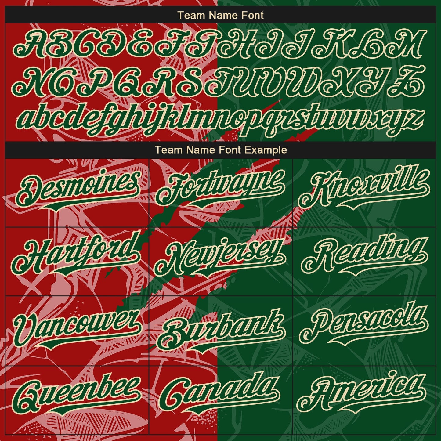 Custom Stitched Graffiti Pattern Red Green-Cream 3D Scratch Sports Pullover Sweatshirt Hoodie view 3