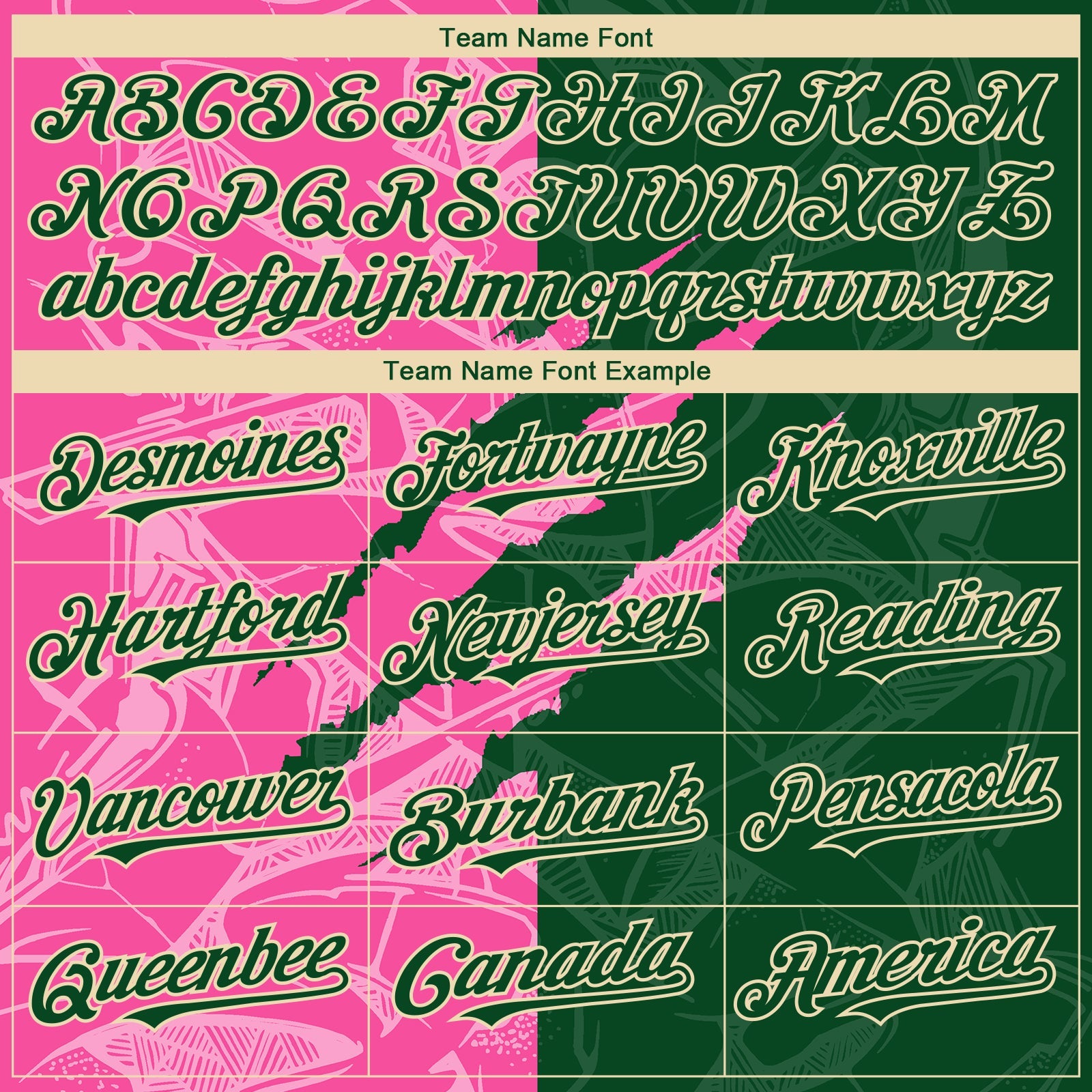 Custom Stitched Graffiti Pattern Green Pink-Cream 3D Scratch Sports Pullover Sweatshirt Hoodie view 3