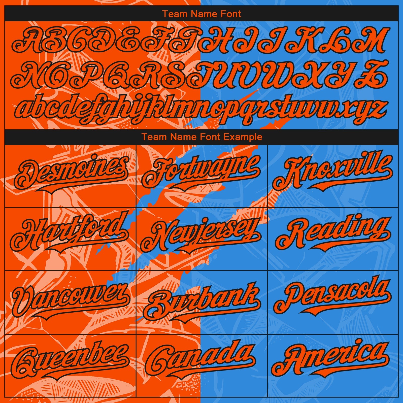 Custom Stitched Graffiti Pattern Orange Powder Blue-Black 3D Scratch Sports Pullover Sweatshirt Hoodie view 3