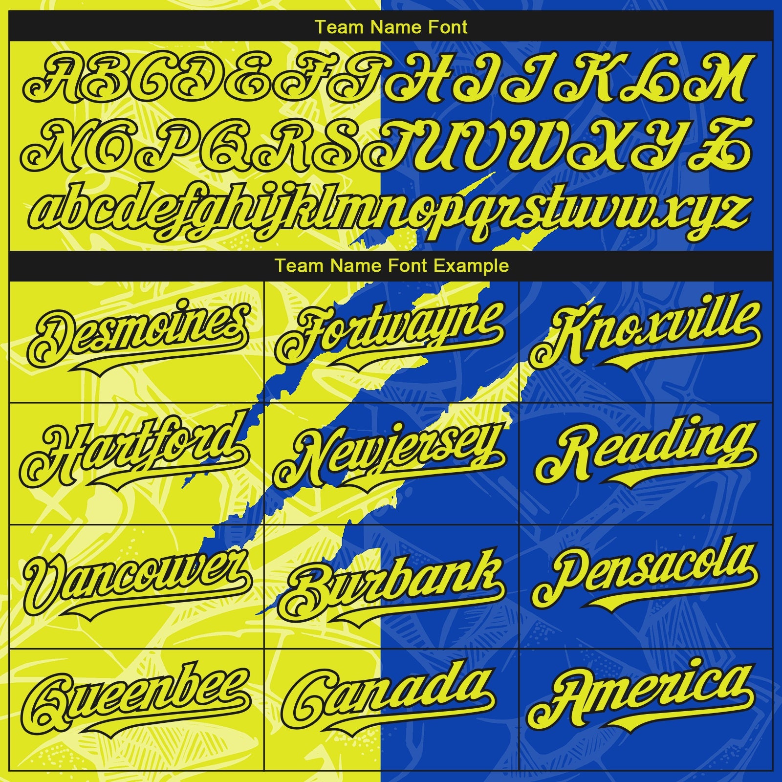 Custom Stitched Graffiti Pattern Neon Yellow Thunder Blue-Black 3D Scratch Sports Pullover Sweatshirt Hoodie view 3