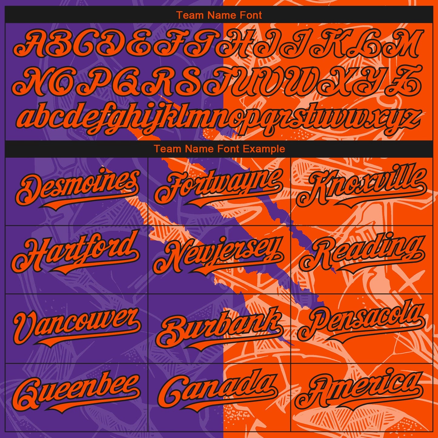Custom Stitched Graffiti Pattern Orange Purple-Black 3D Scratch Sports Pullover Sweatshirt Hoodie view 3