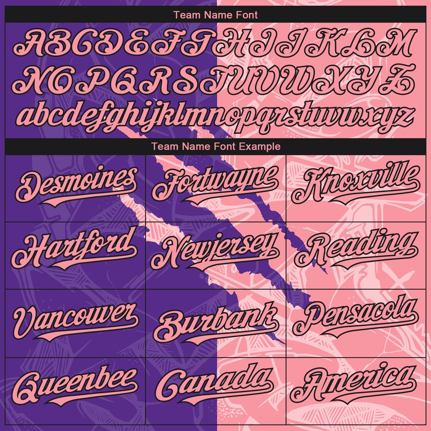 Custom Stitched Graffiti Pattern Medium Pink Purple-Black 3D Scratch Sports Pullover Sweatshirt Hoodie view 3