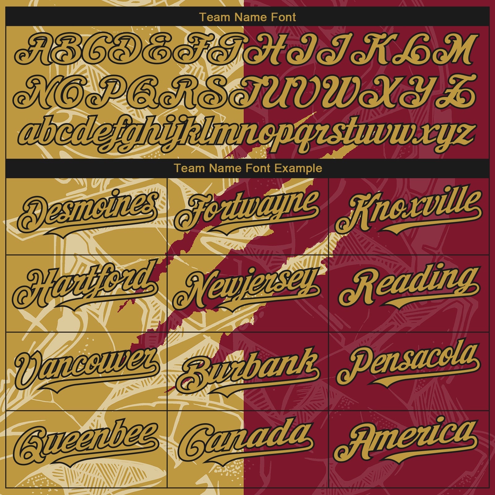 Custom Stitched Graffiti Pattern Old Gold Crimson-Black 3D Scratch Sports Pullover Sweatshirt Hoodie view 3