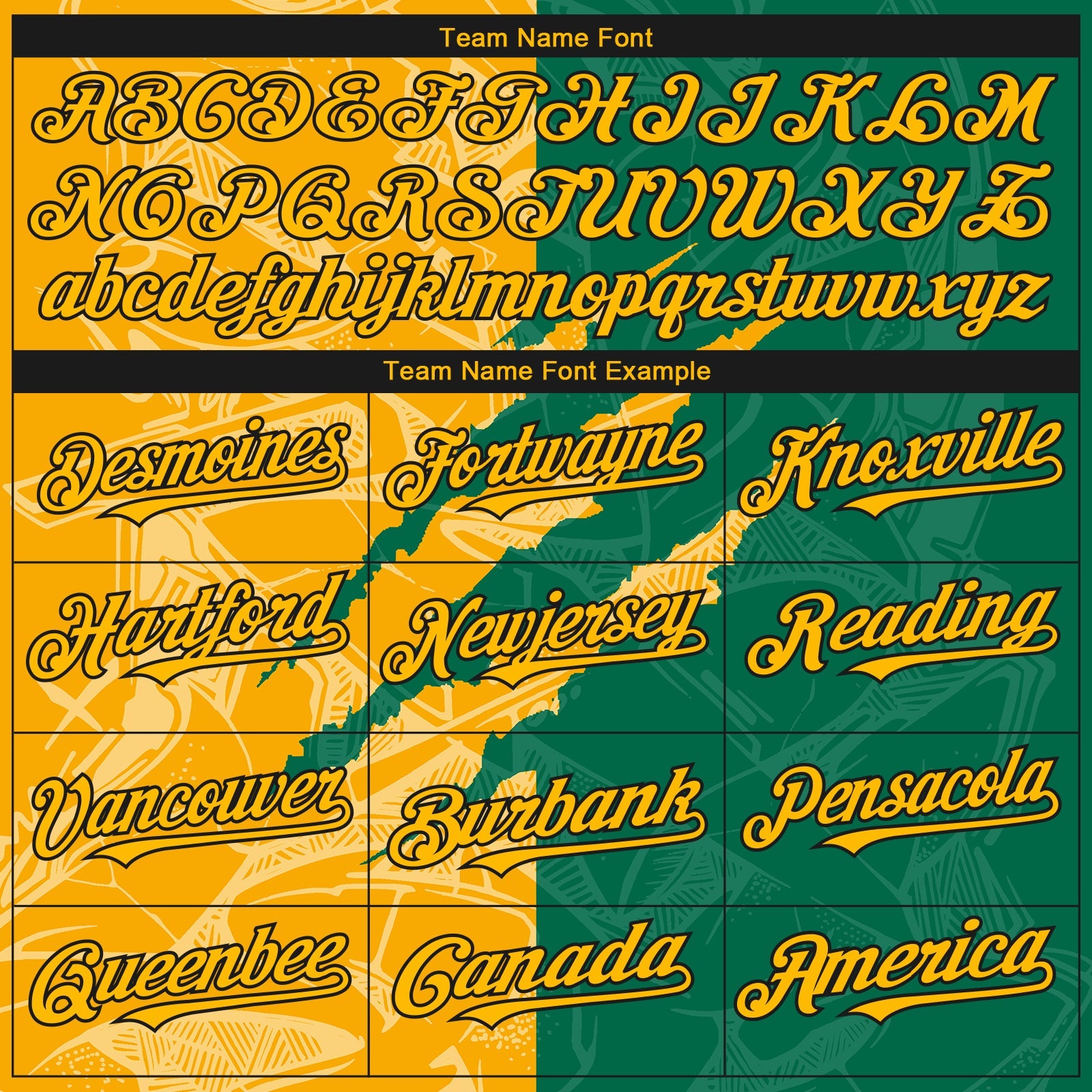 Custom Stitched Graffiti Pattern Yellow Kelly Green-Black 3D Scratch Sports Pullover Sweatshirt Hoodie view 3