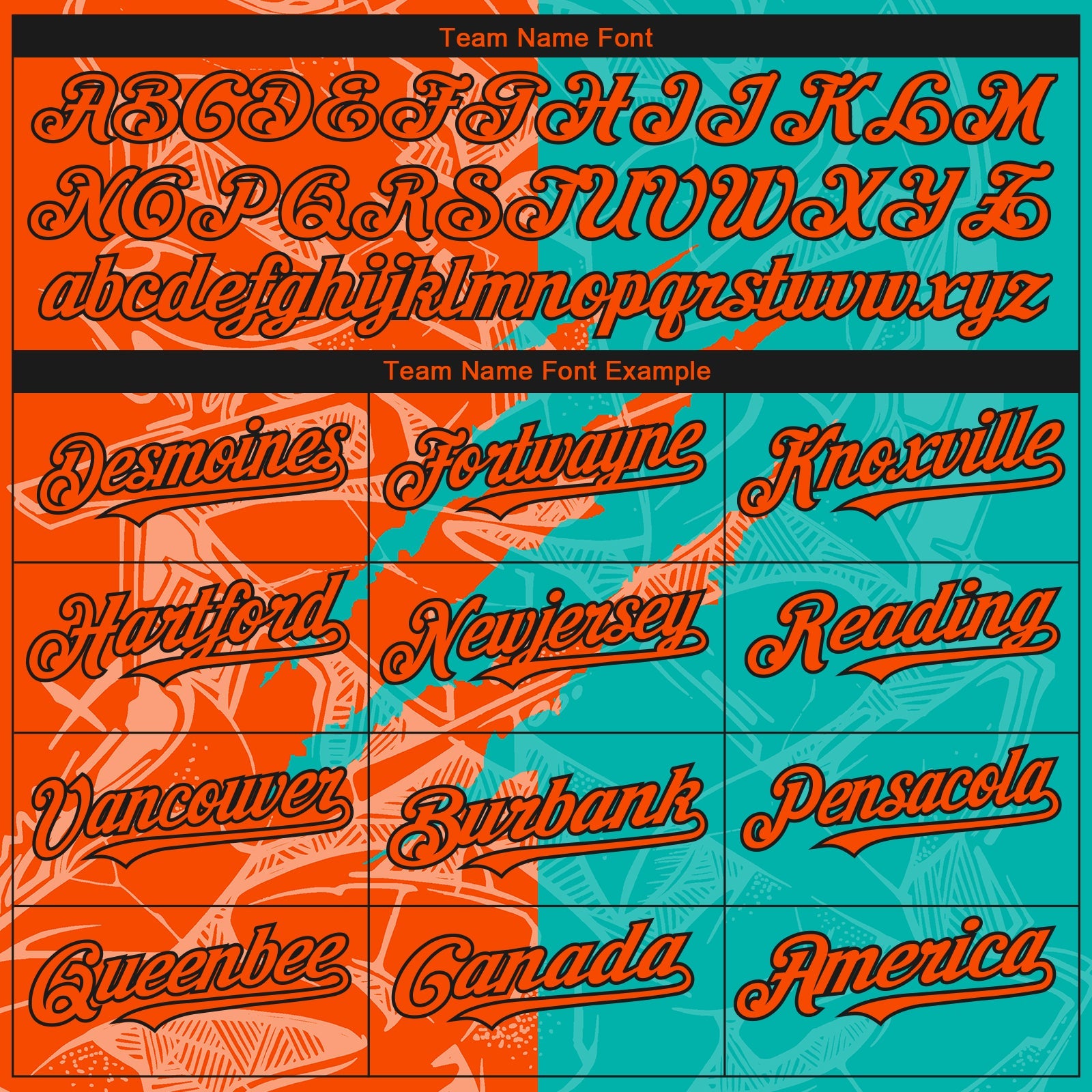 Custom Stitched Graffiti Pattern Orange Aqua-Black 3D Scratch Sports Pullover Sweatshirt Hoodie view 3