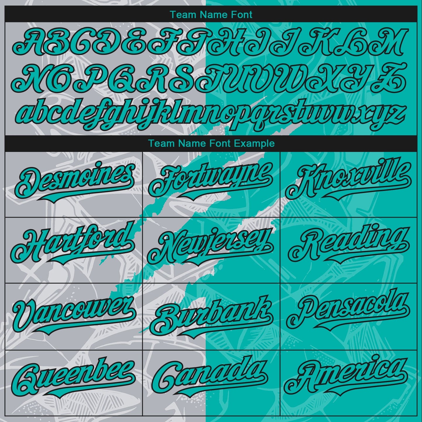 Custom Stitched Graffiti Pattern Aqua Gray-Black 3D Scratch Sports Pullover Sweatshirt Hoodie view 3