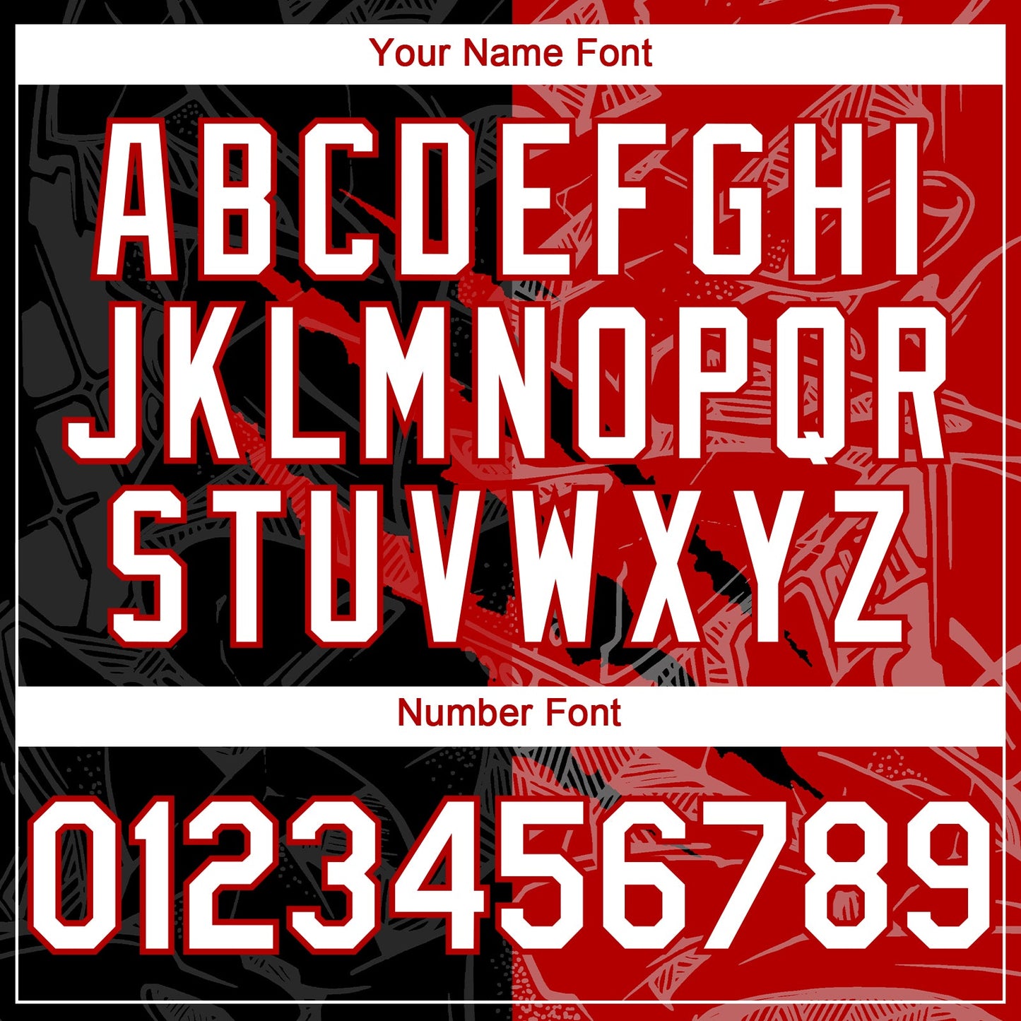 Custom Graffiti Pattern White Black-Red 3D Scratch Authentic Baseball Jersey view 5