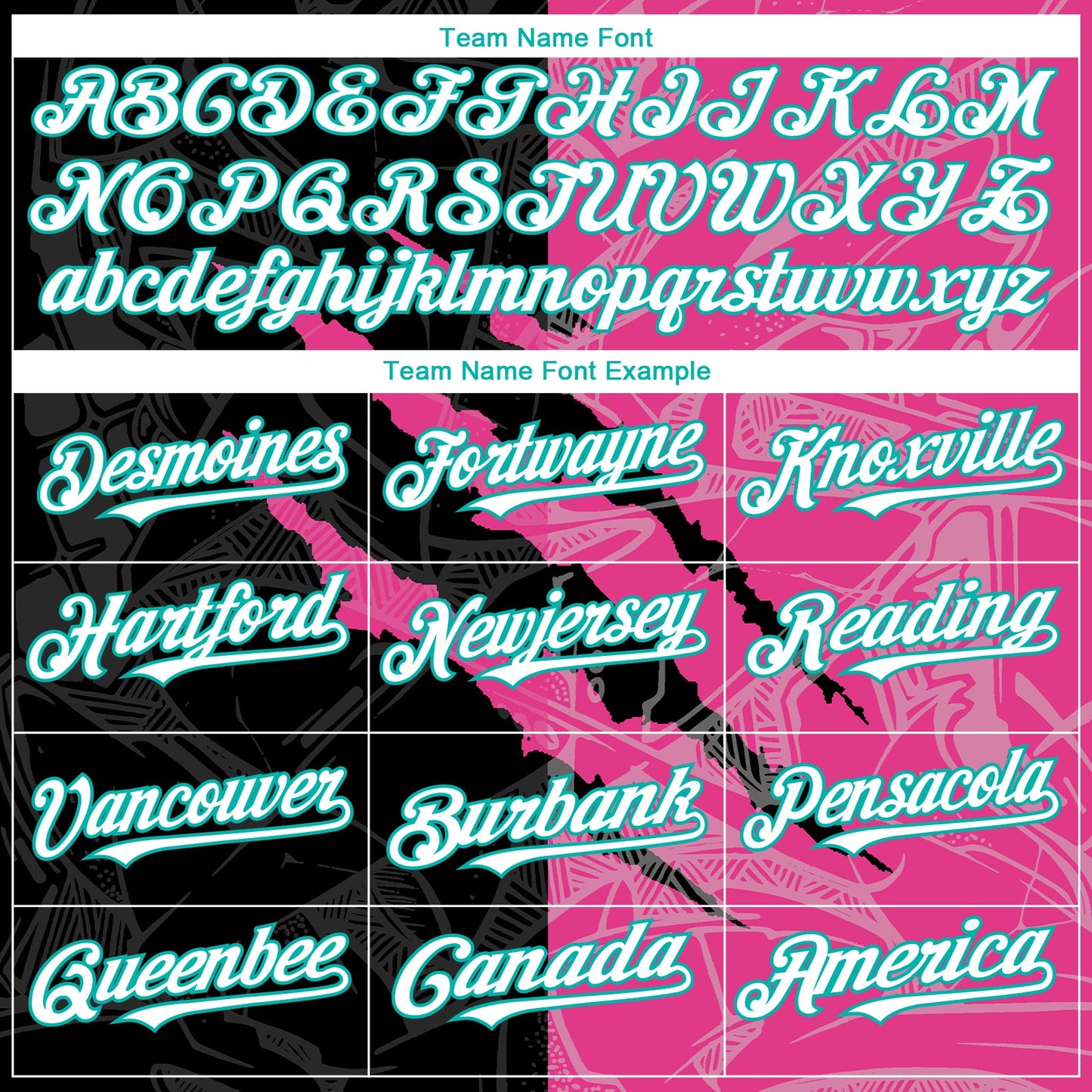 Custom Graffiti Pattern White Black Pink-Aqua 3D Scratch Authentic Baseball Jersey view 4