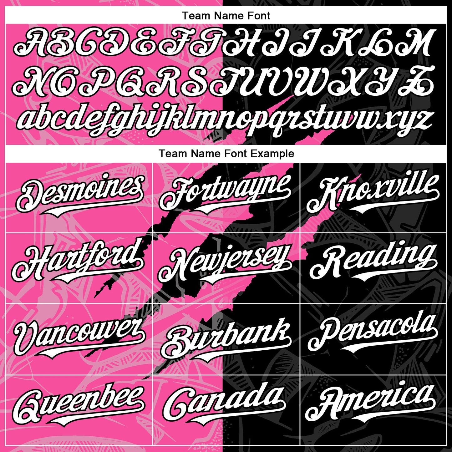 Custom Graffiti Pattern White Black-Pink 3D Scratch Authentic Baseball Jersey view 4