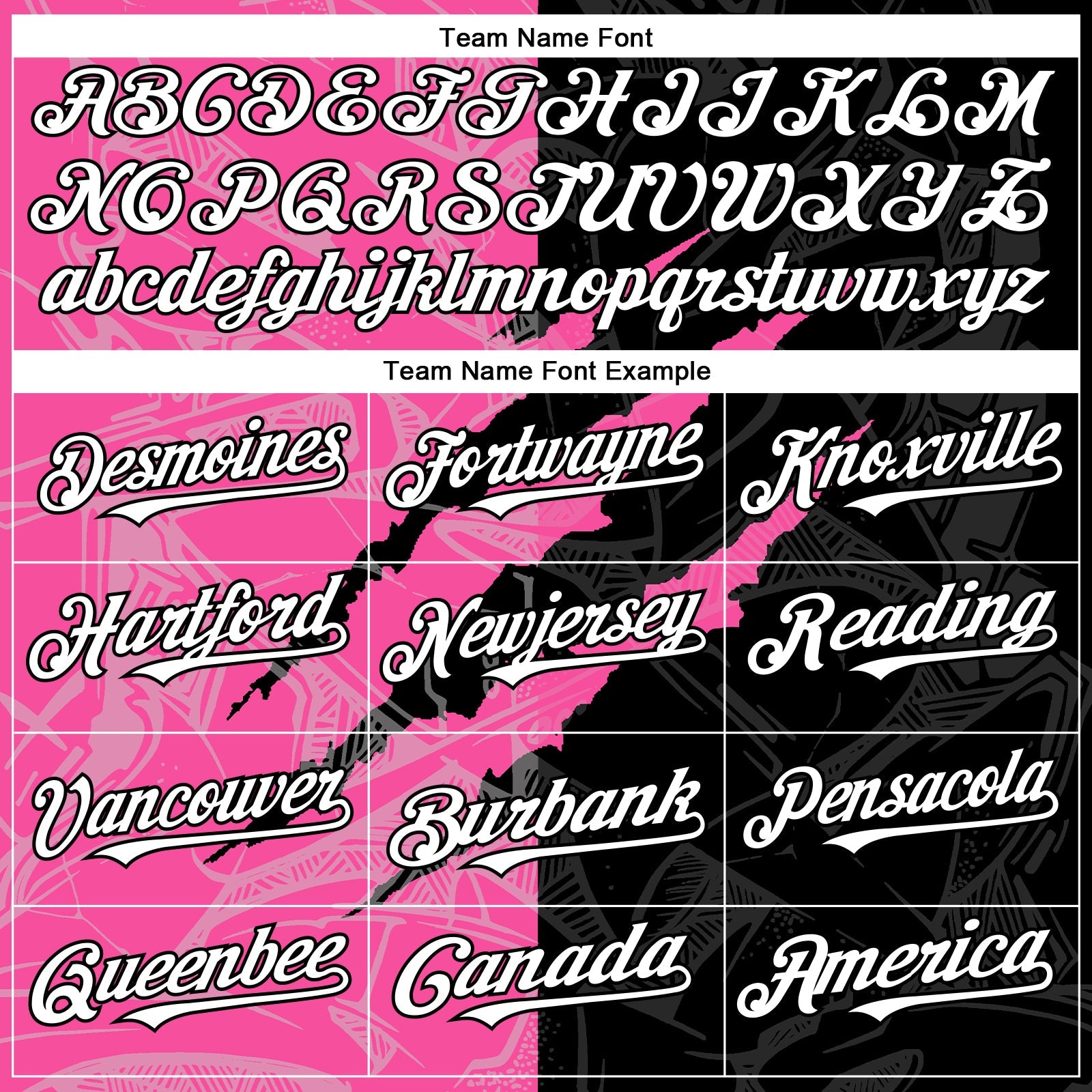 Custom Graffiti Pattern White Black-Pink 3D Scratch Authentic Baseball Jersey view 4