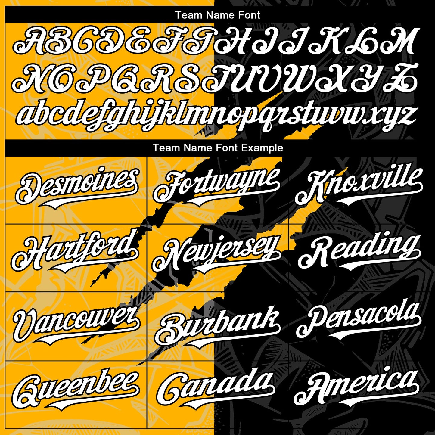 Custom Graffiti Pattern White Black-Gold 3D Scratch Authentic Baseball Jersey view 4