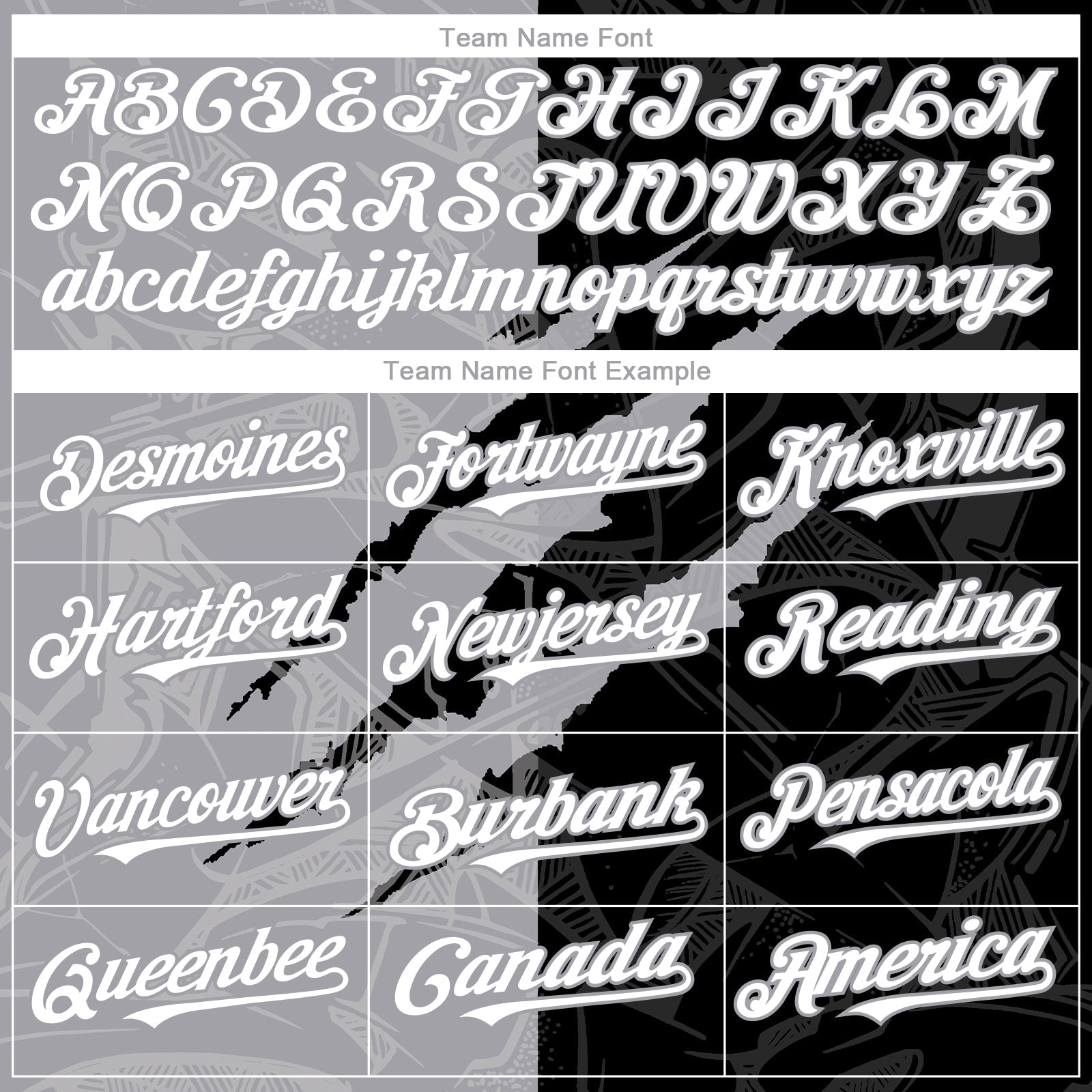 Custom Graffiti Pattern White Black-Gray 3D Scratch Authentic Baseball Jersey view 4