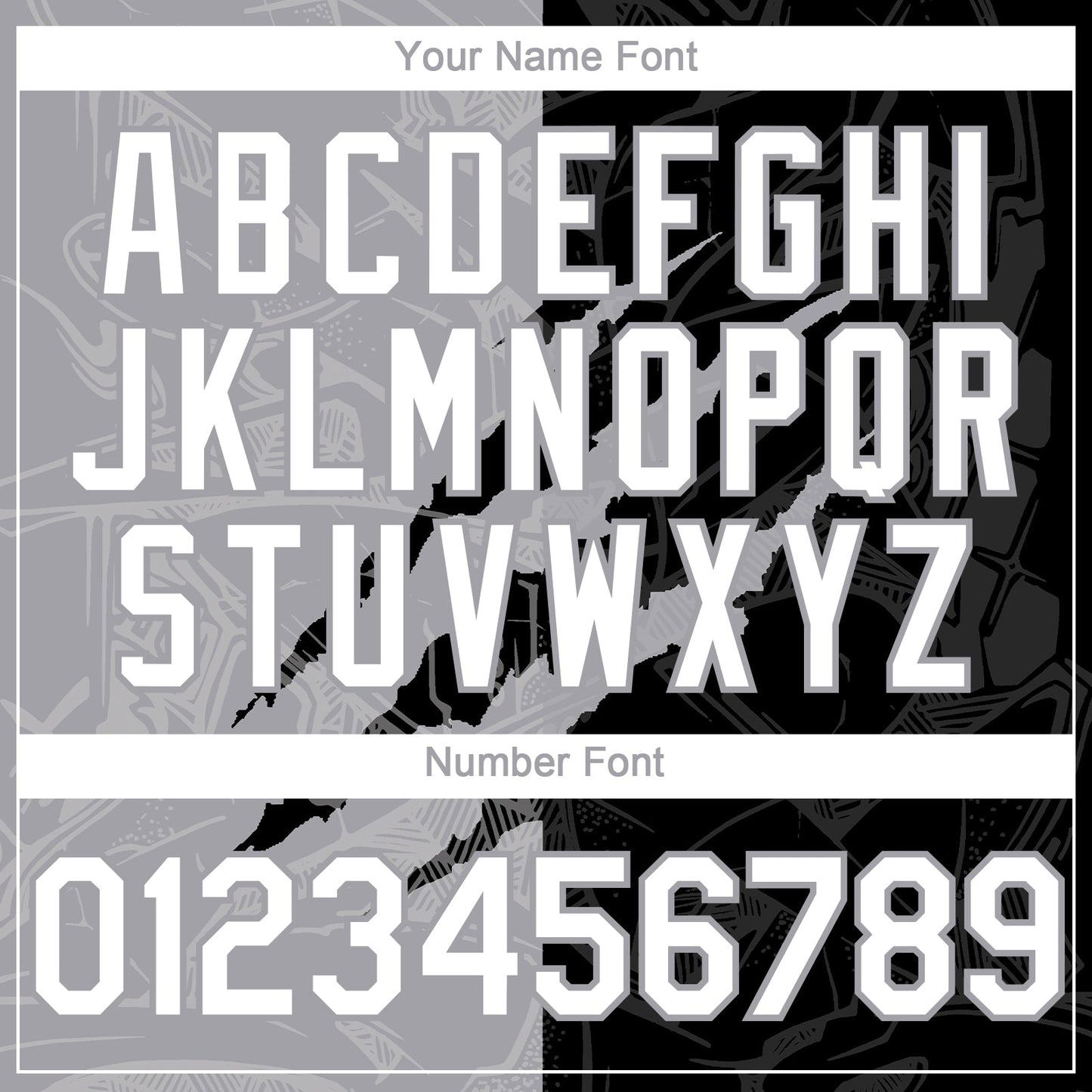 Custom Graffiti Pattern White Black-Gray 3D Scratch Authentic Baseball Jersey view 5