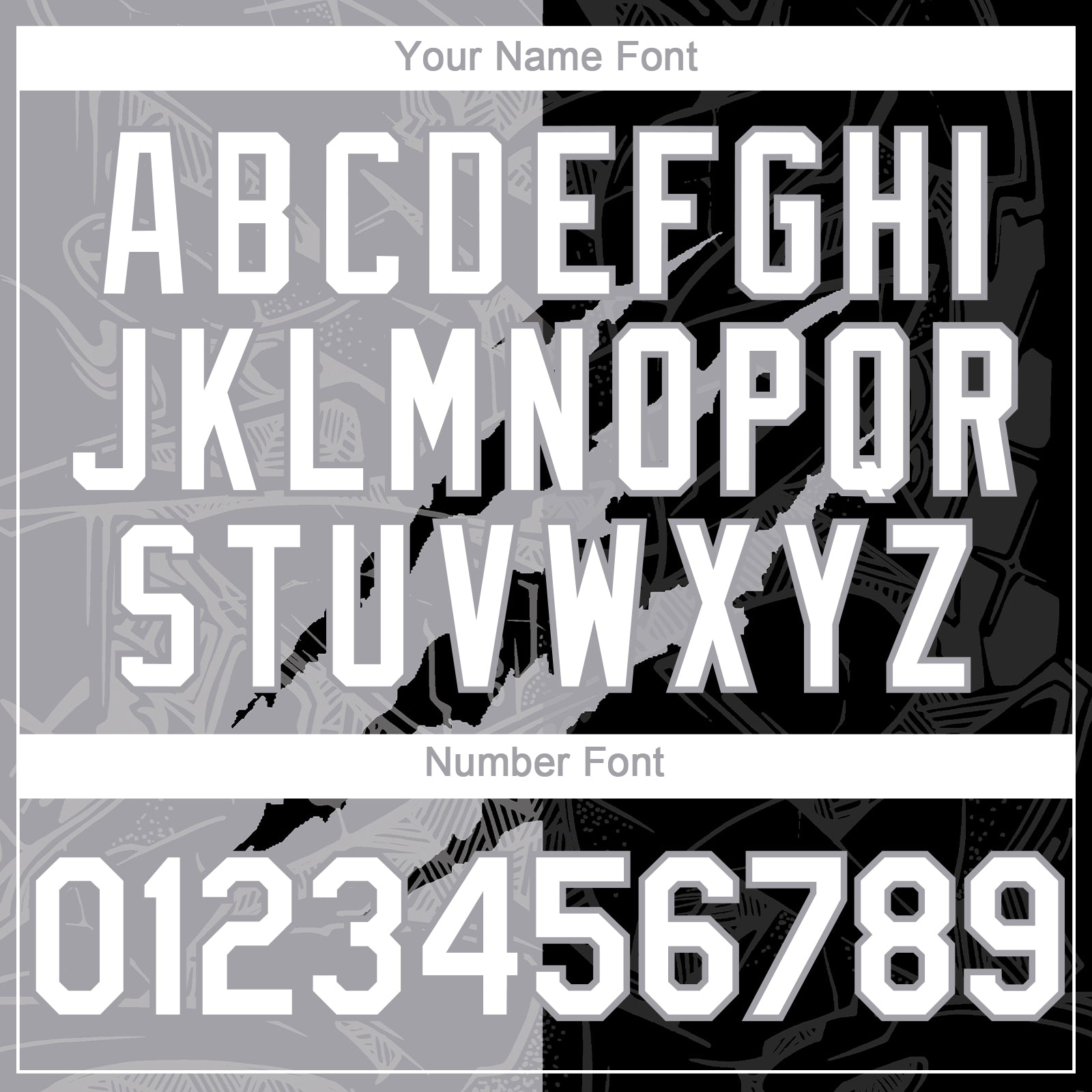 Custom Graffiti Pattern White Black-Gray 3D Scratch Authentic Baseball Jersey view 5