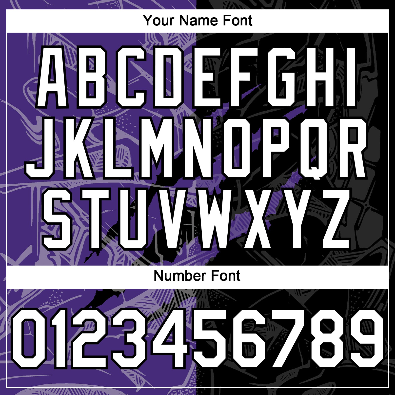 Custom Graffiti Pattern White Black-Purple 3D Scratch Authentic Baseball Jersey view 5
