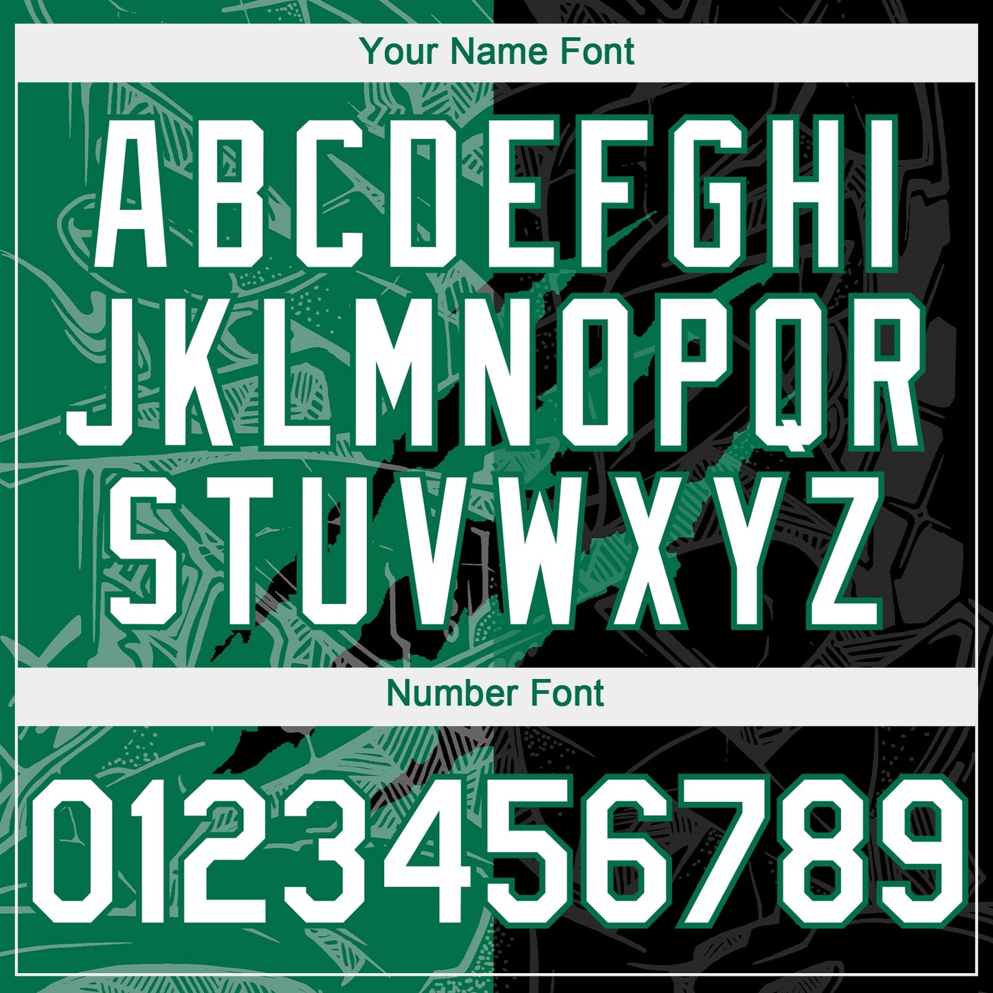 Custom Graffiti Pattern White Black-Kelly Green 3D Scratch Authentic Baseball Jersey view 5