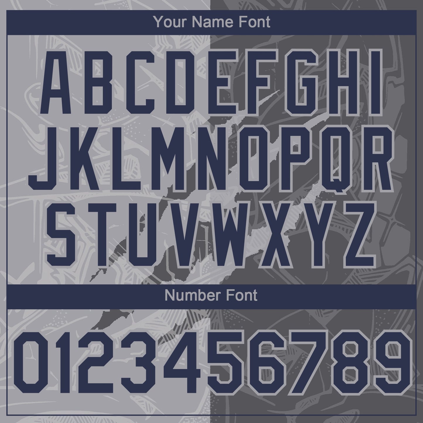 Custom Graffiti Pattern Navy Steel Gray-Gray 3D Scratch Authentic Baseball Jersey view 5