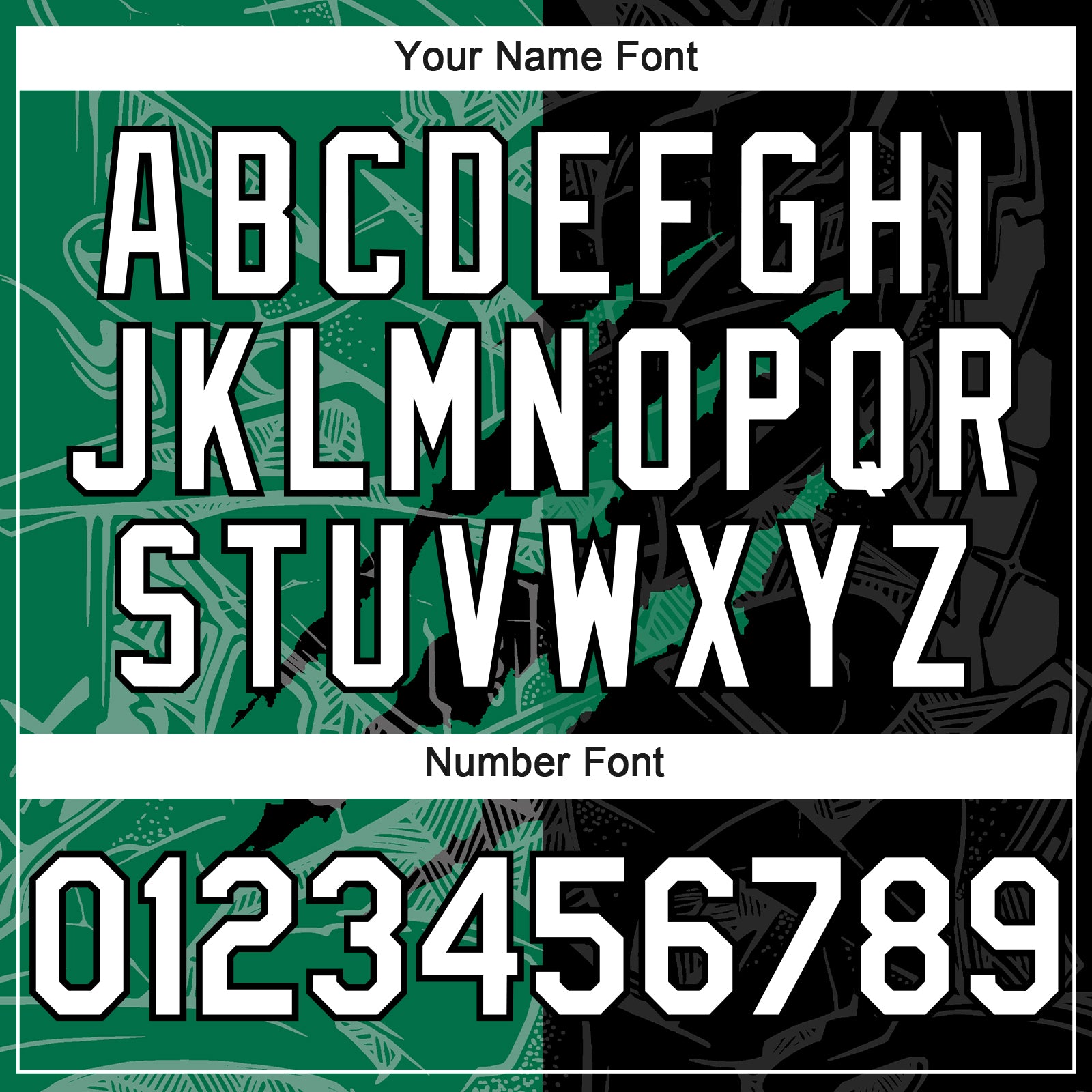 Custom Graffiti Pattern White Black-Kelly Green 3D Scratch Authentic Baseball Jersey view 5