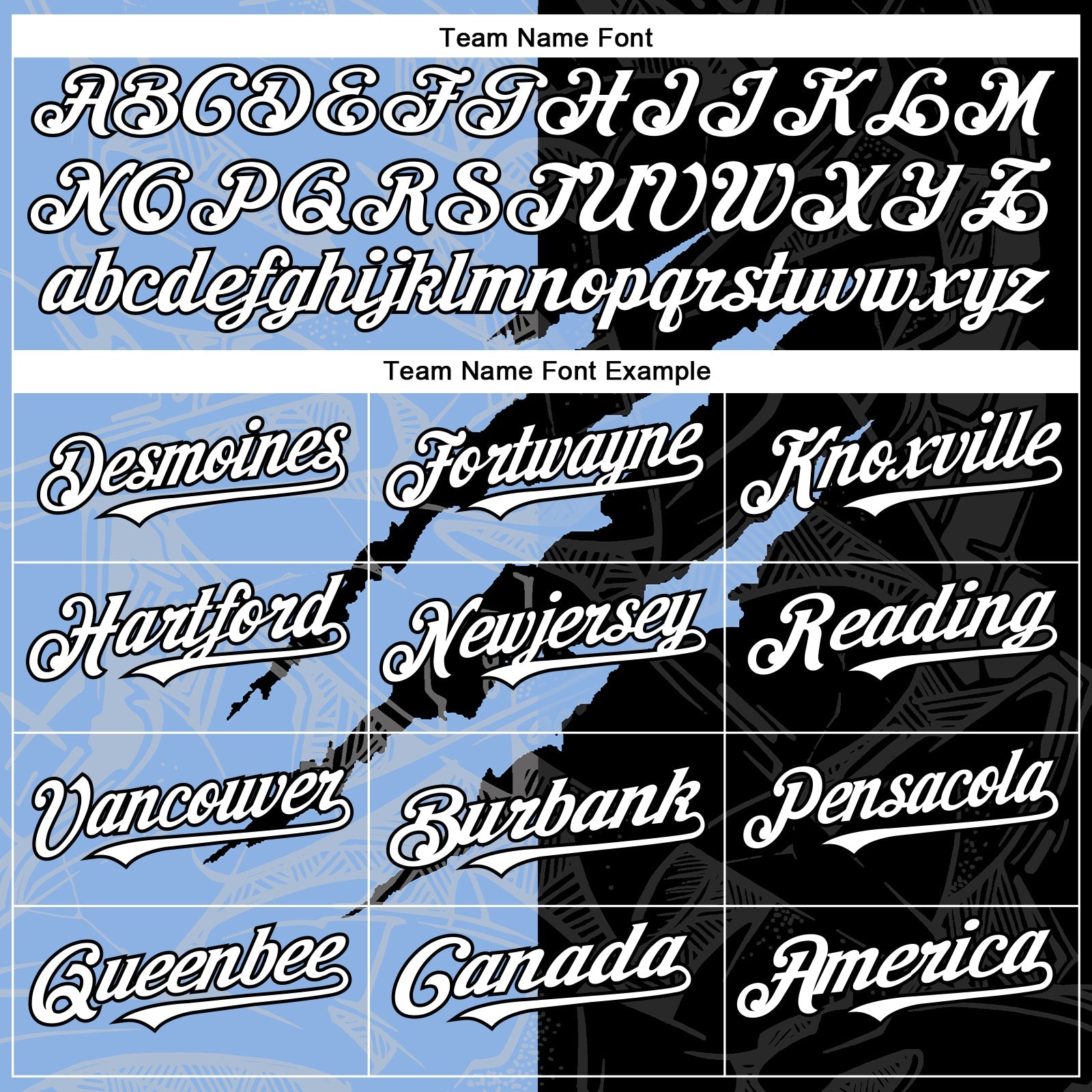 Custom Graffiti Pattern White Black-Light Blue 3D Scratch Authentic Baseball Jersey view 4