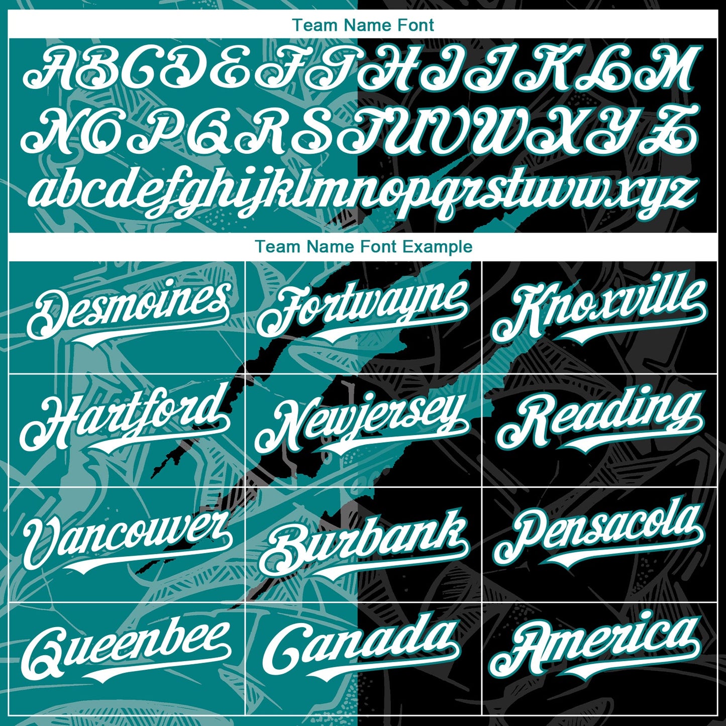Custom Graffiti Pattern White Black-Teal 3D Scratch Authentic Baseball Jersey view 4