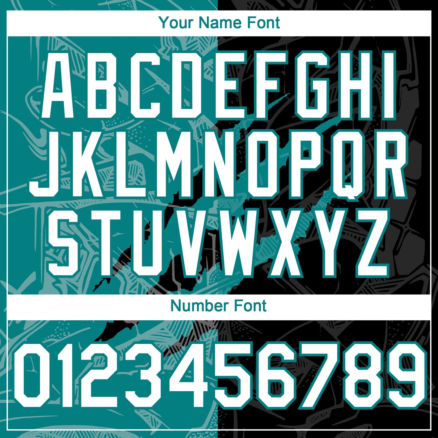 Custom Graffiti Pattern White Black-Teal 3D Scratch Authentic Baseball Jersey view 5
