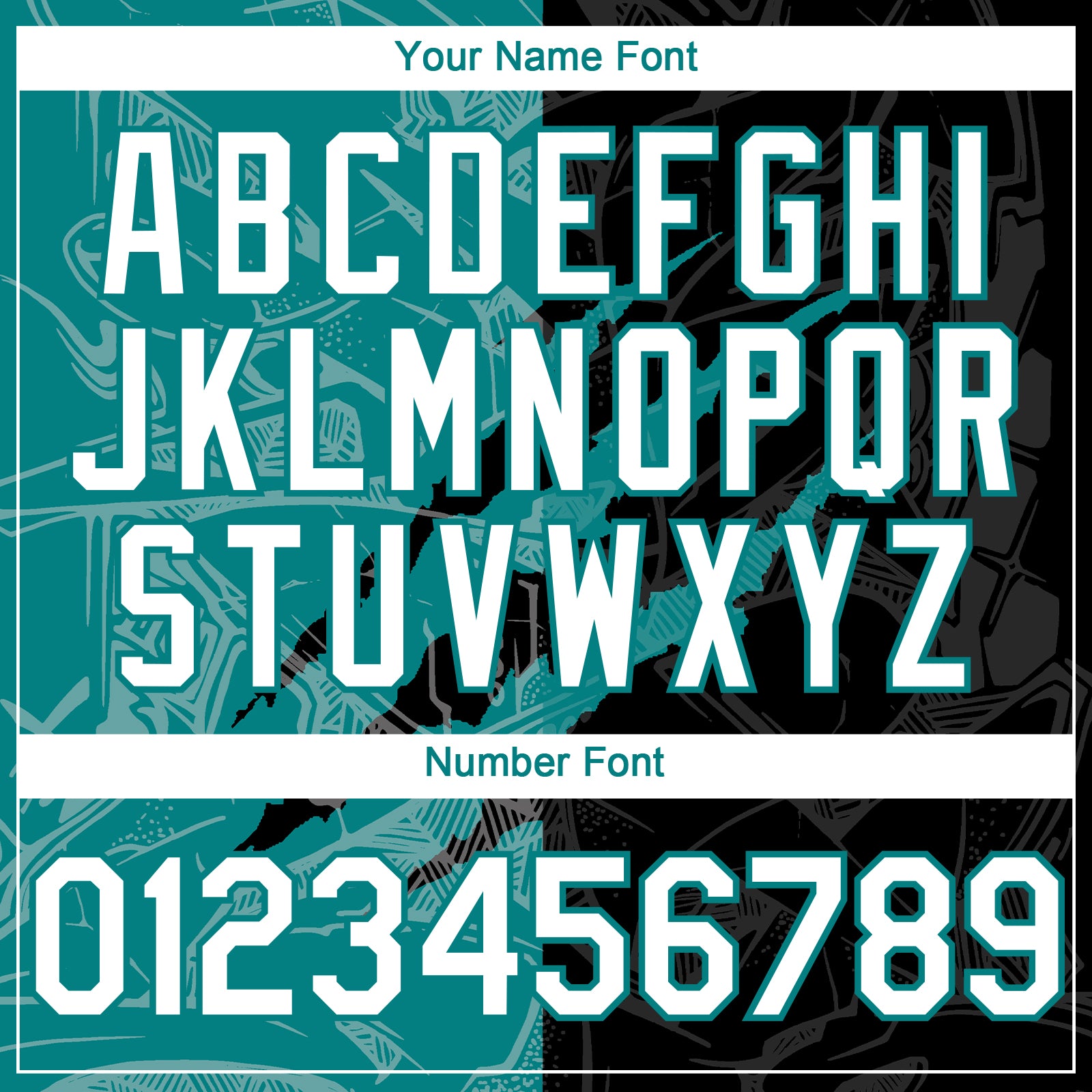 Custom Graffiti Pattern White Black-Teal 3D Scratch Authentic Baseball Jersey view 5