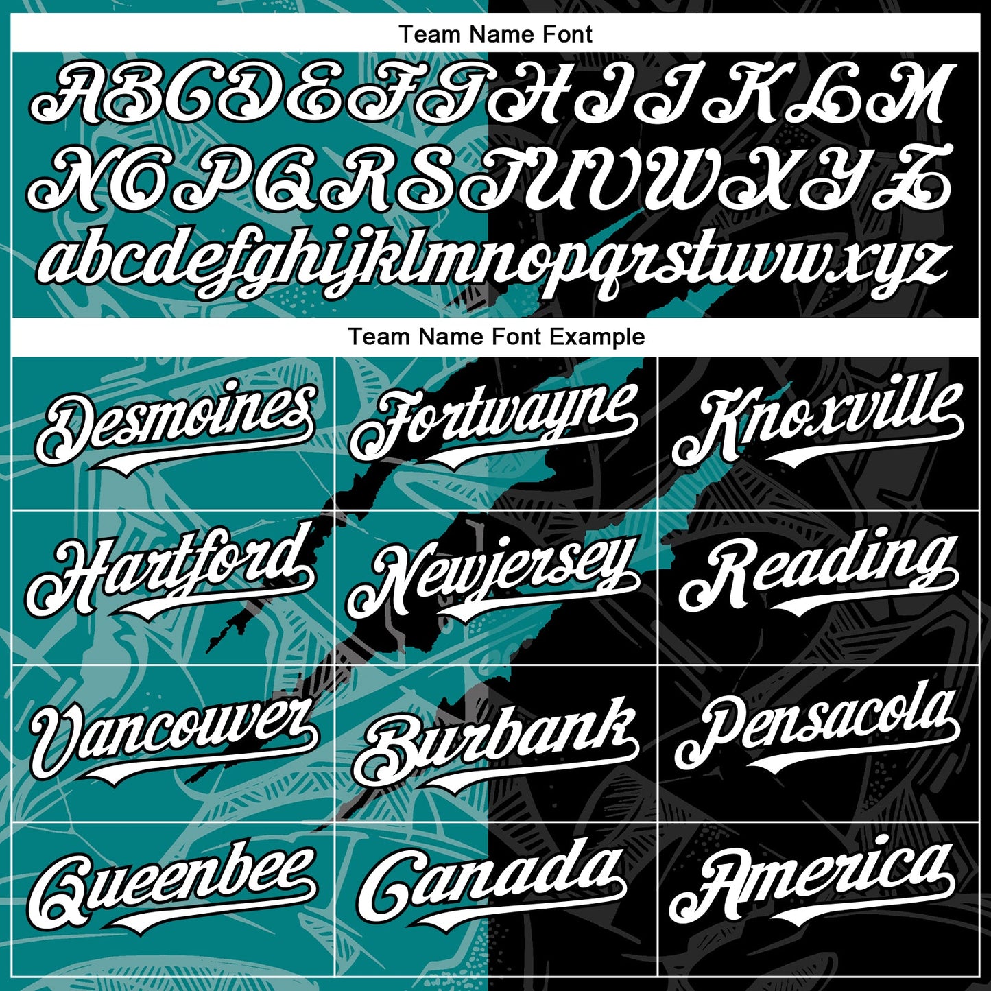 Custom Graffiti Pattern White Black-Teal 3D Scratch Authentic Baseball Jersey view 4
