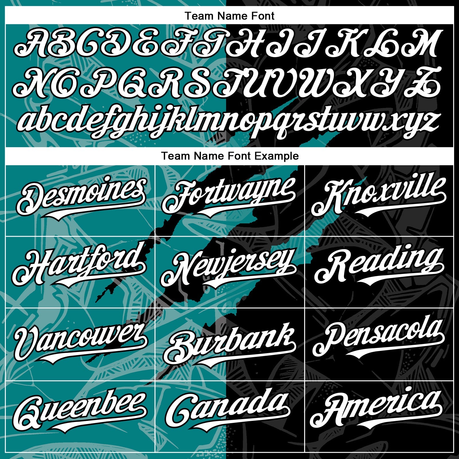 Custom Graffiti Pattern White Black-Teal 3D Scratch Authentic Baseball Jersey view 4